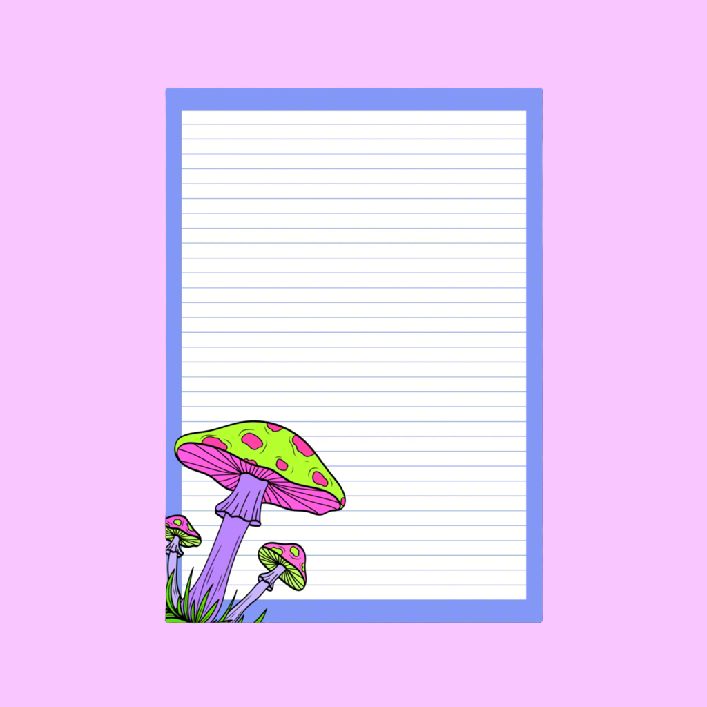 Mushroom A5 Notepad