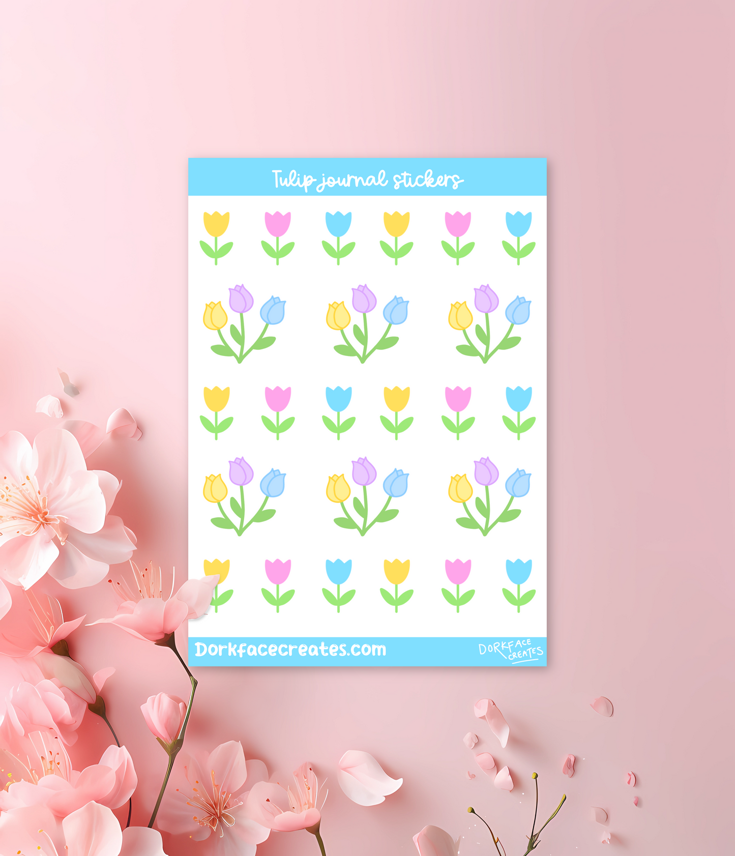 Tulip Journal Stickers
