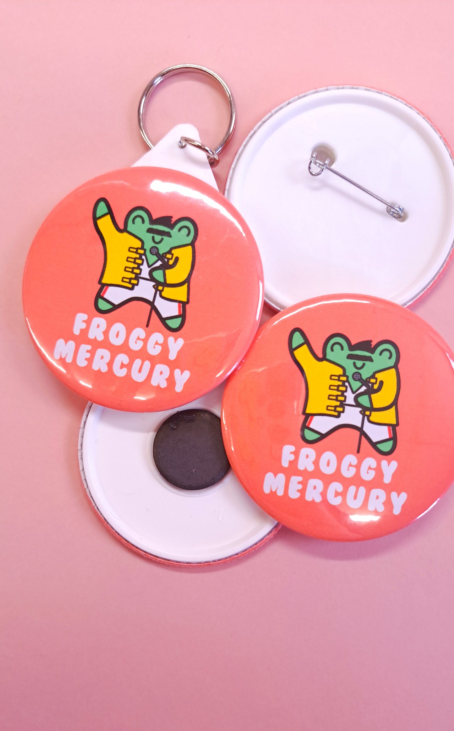 Froggy Mercury Badge/Keyring/Magnet/Mirror