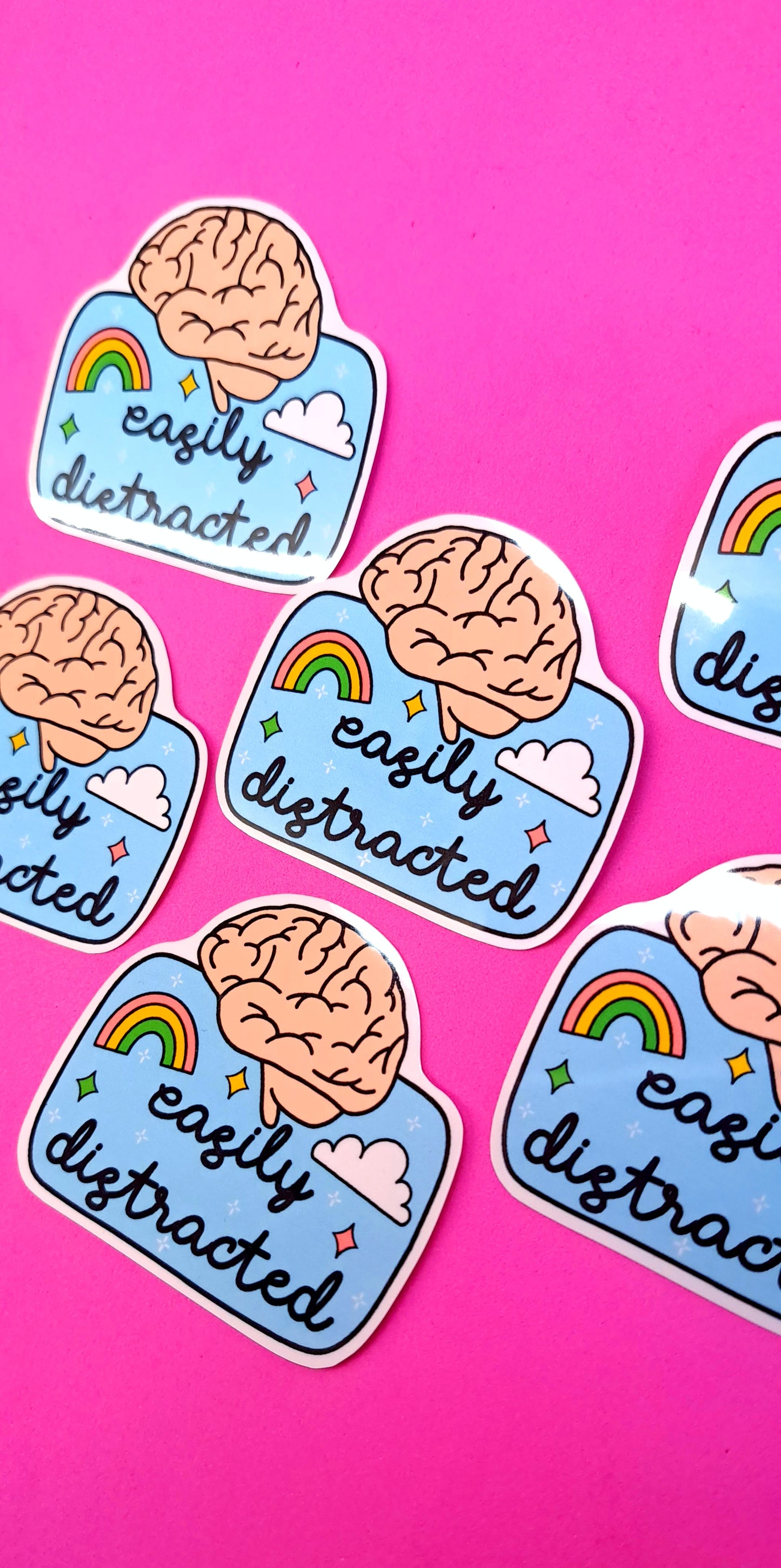 Easily Distracted Sticker