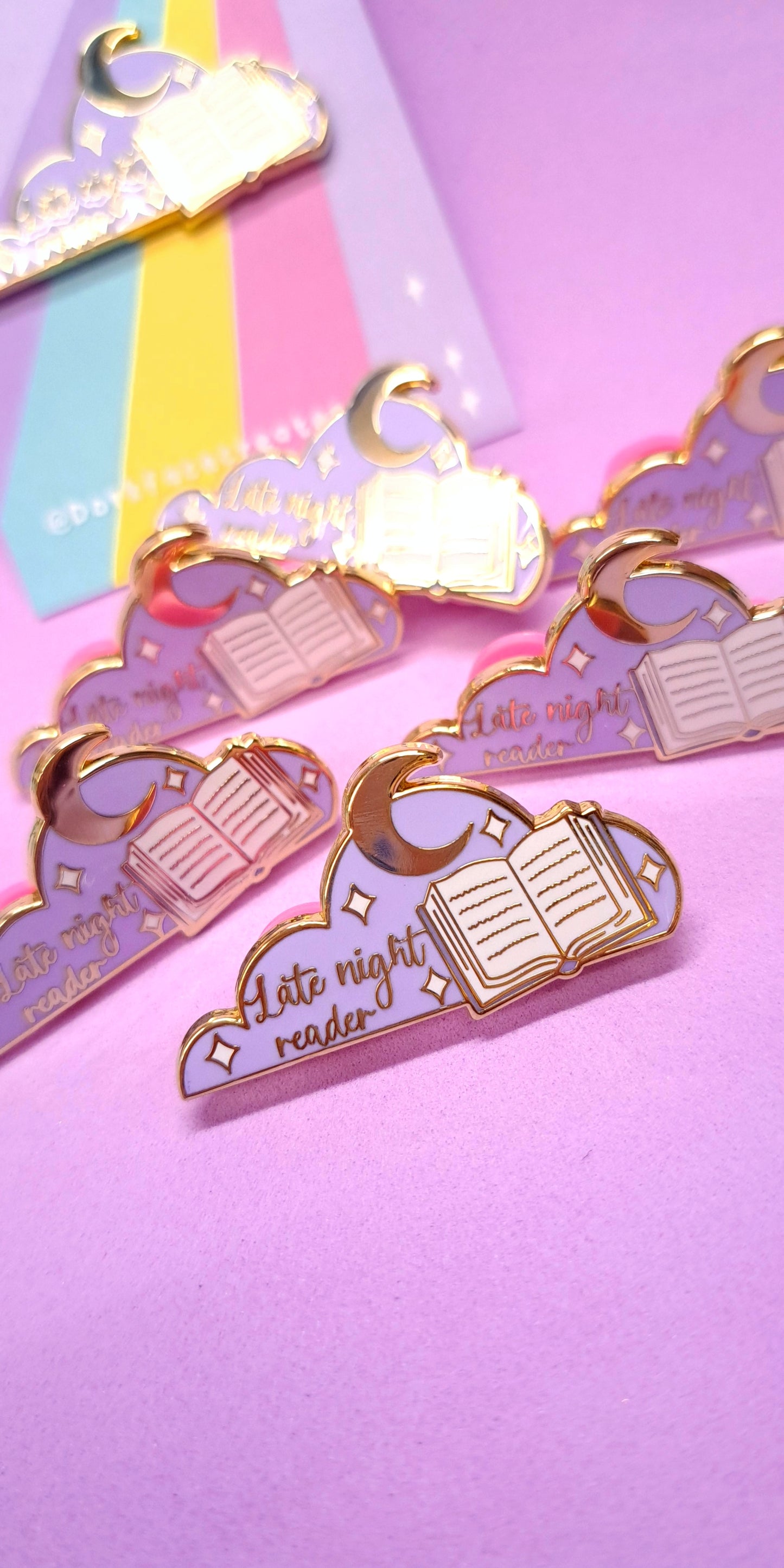 Late Night Reader Enamel Pin