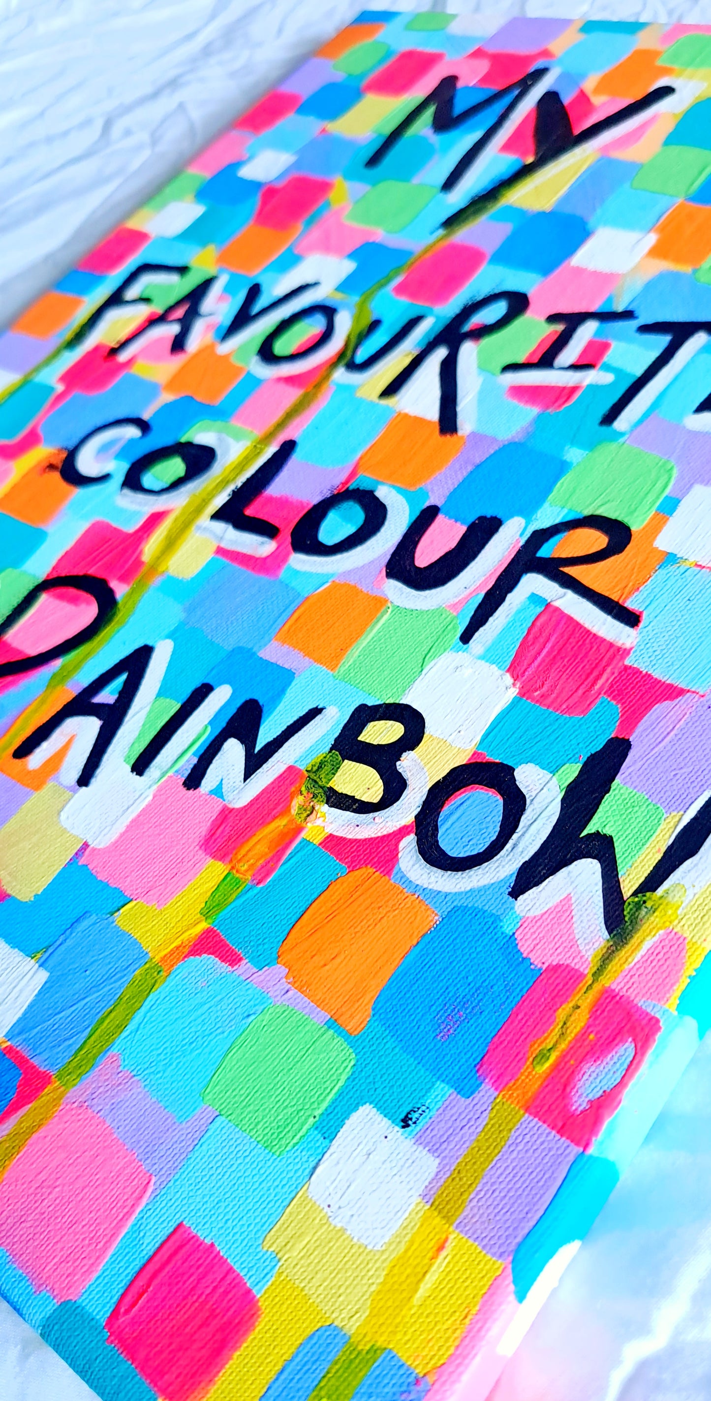 Rainbow Canvas Painting