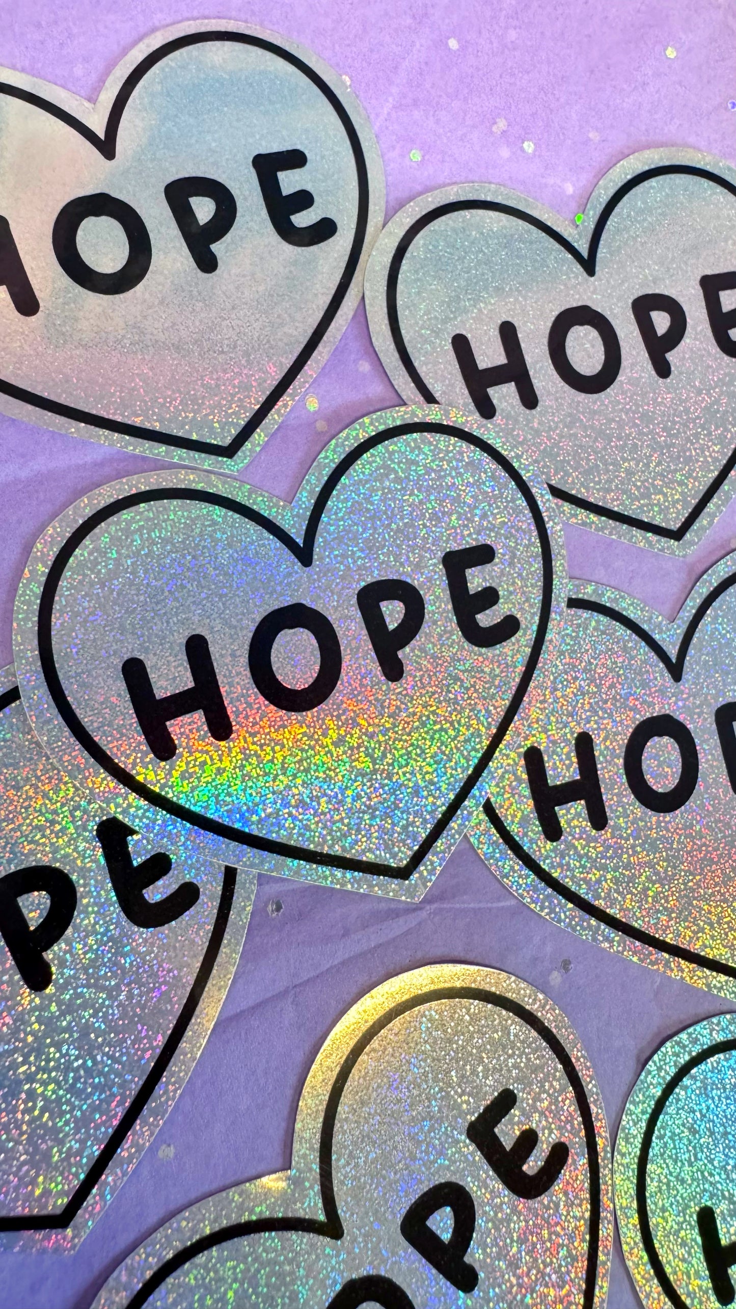 Hope Holographic Sticker