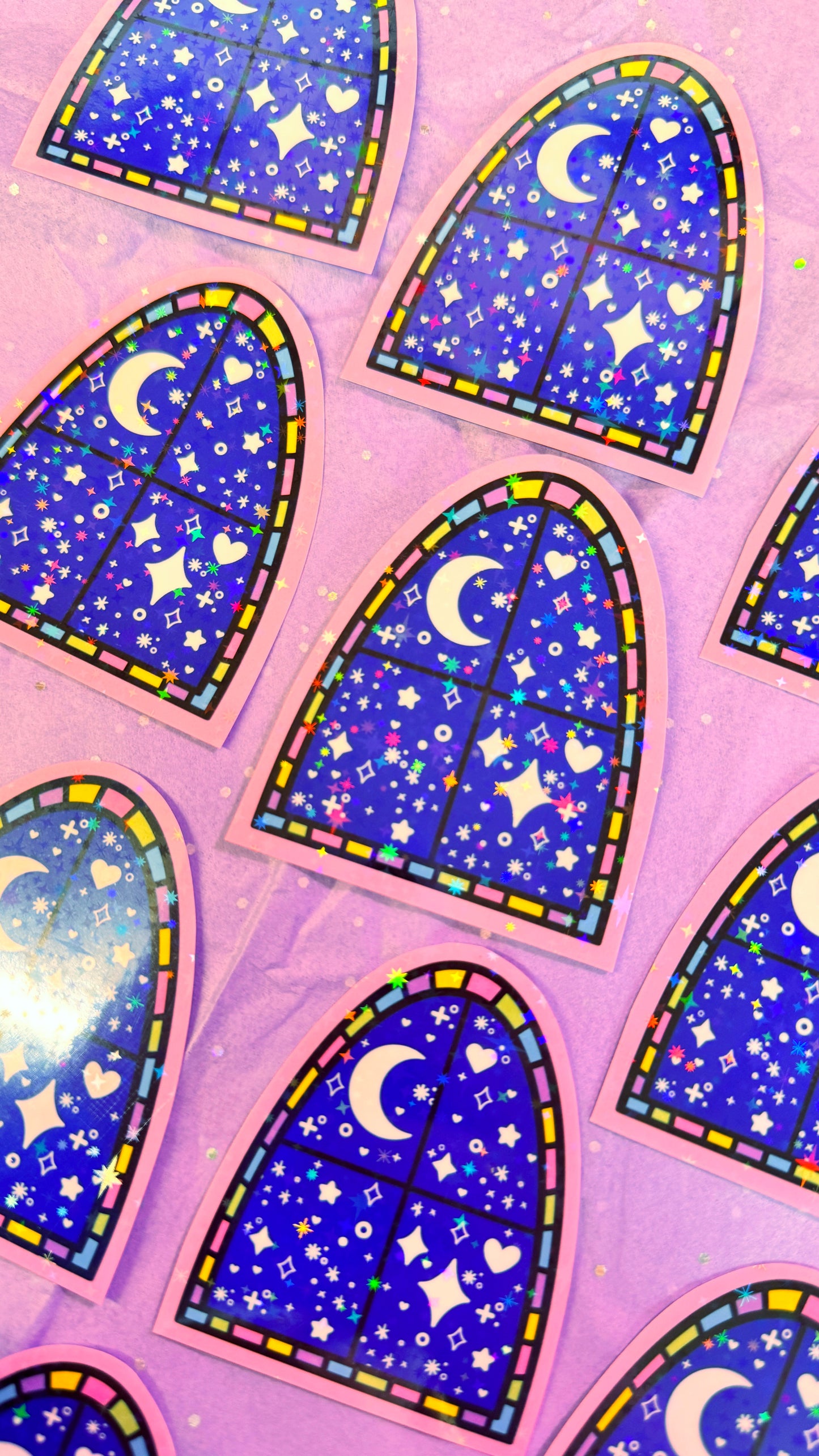 Night Window Stickers