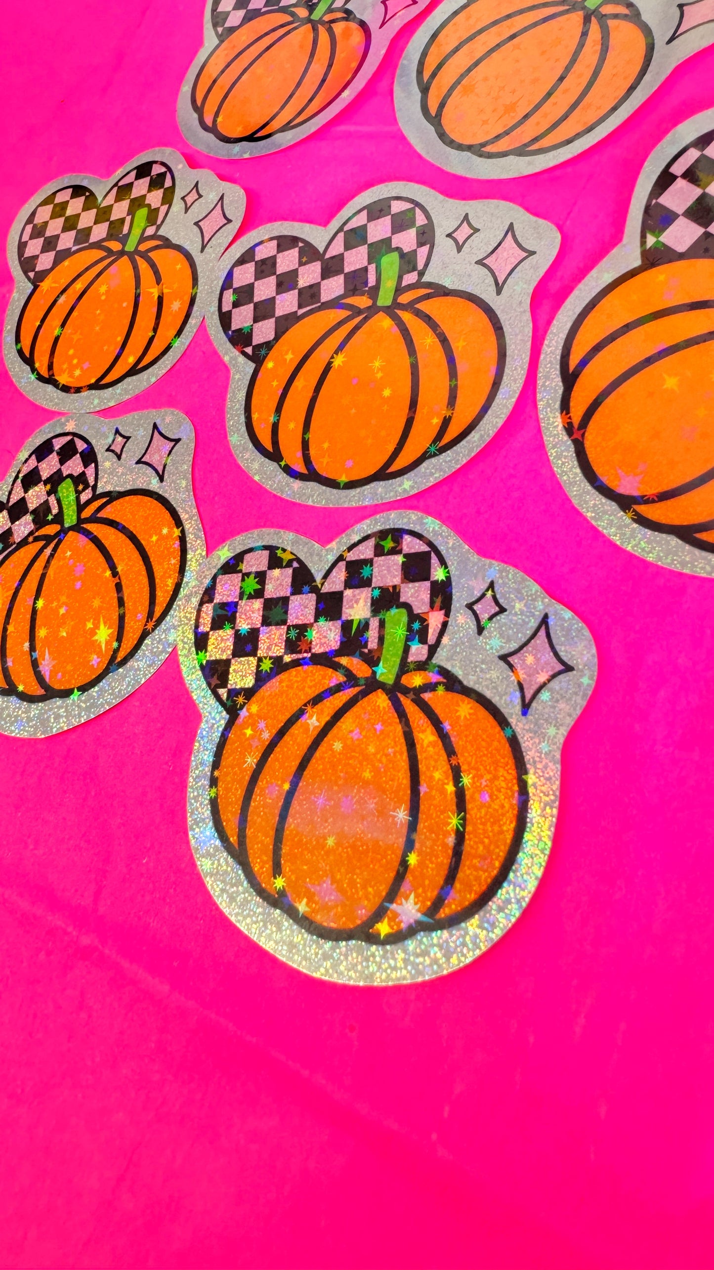 Glitter Pumpkin Sticker