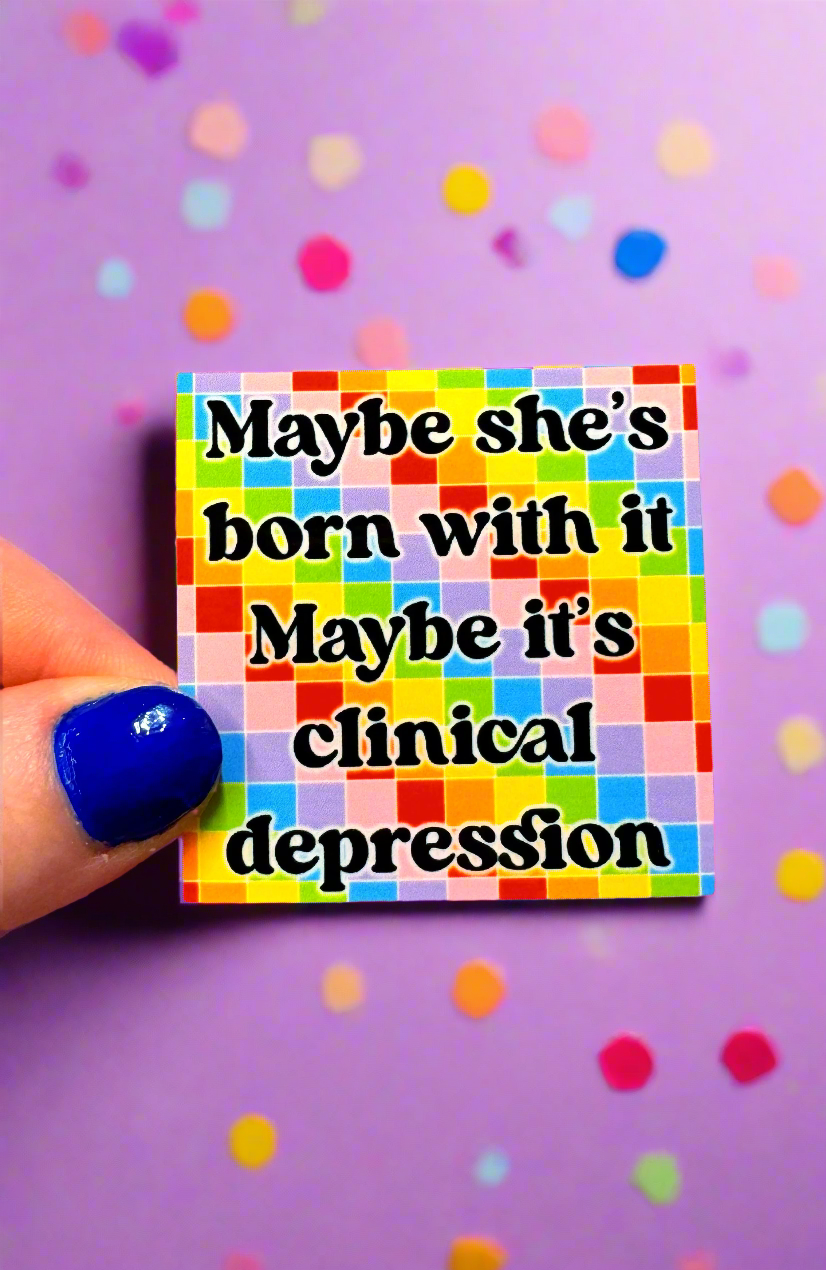 Depression Rainbow Sticker