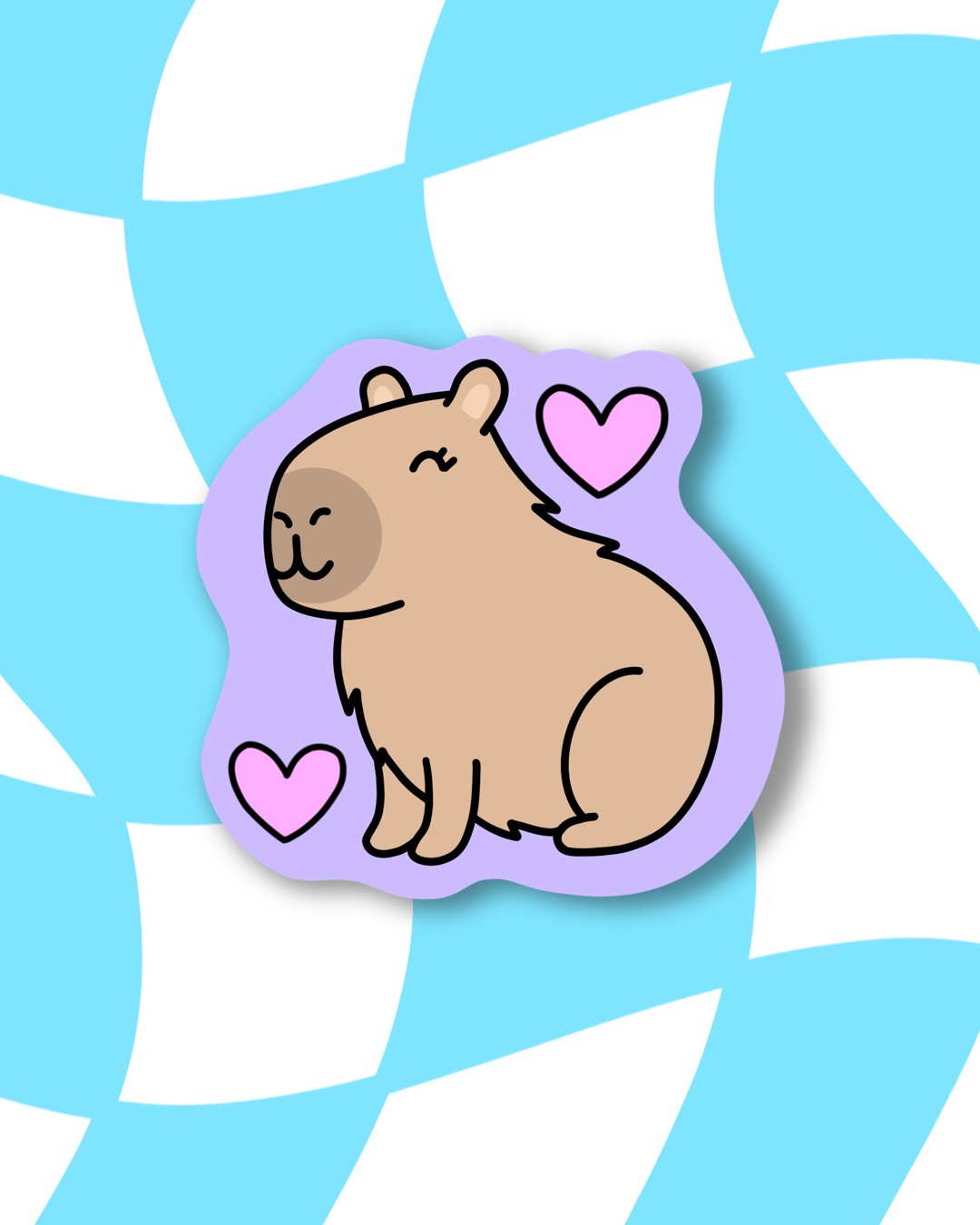 Capybara Vinyl Sticker