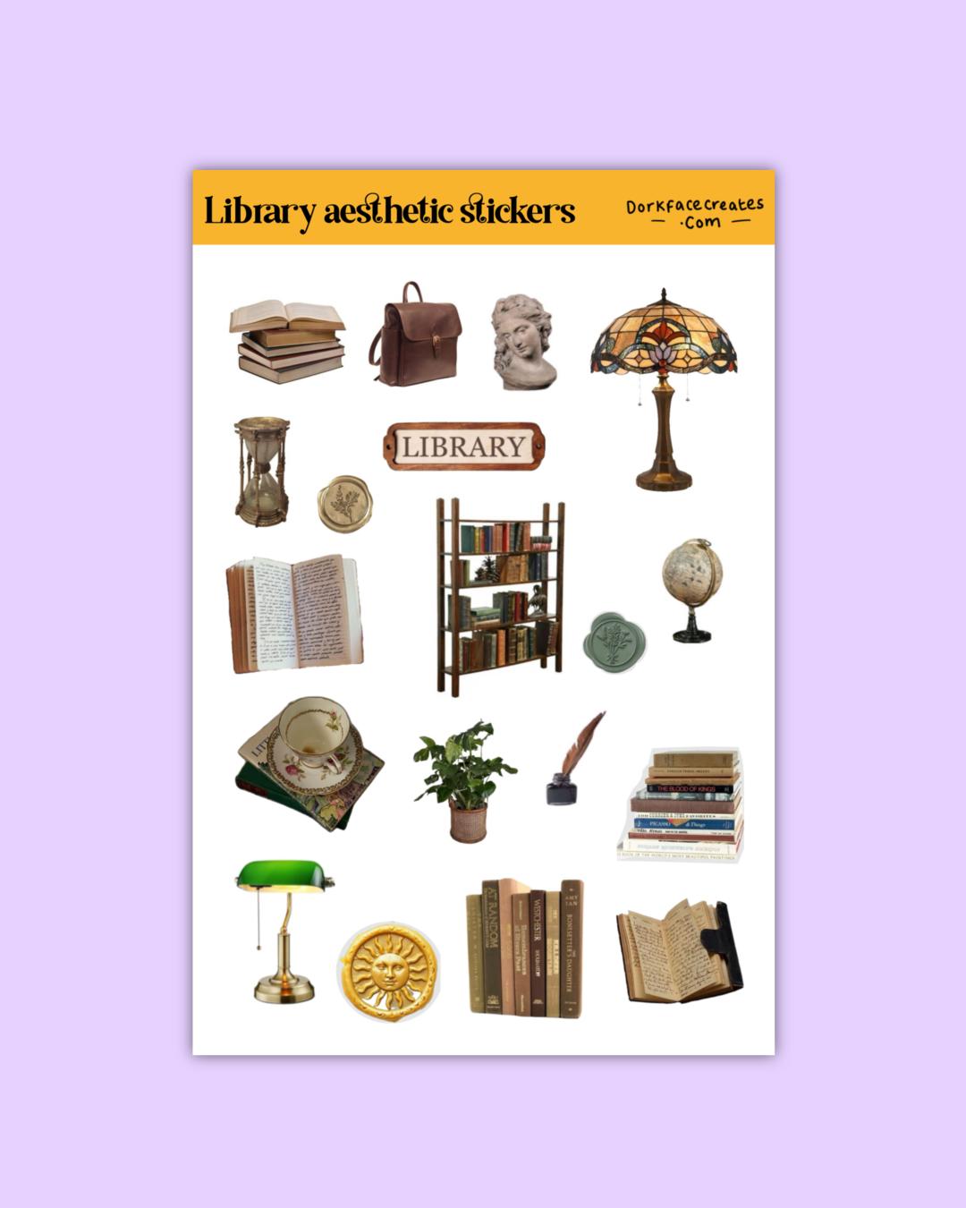 Library Aesthetic Stickers