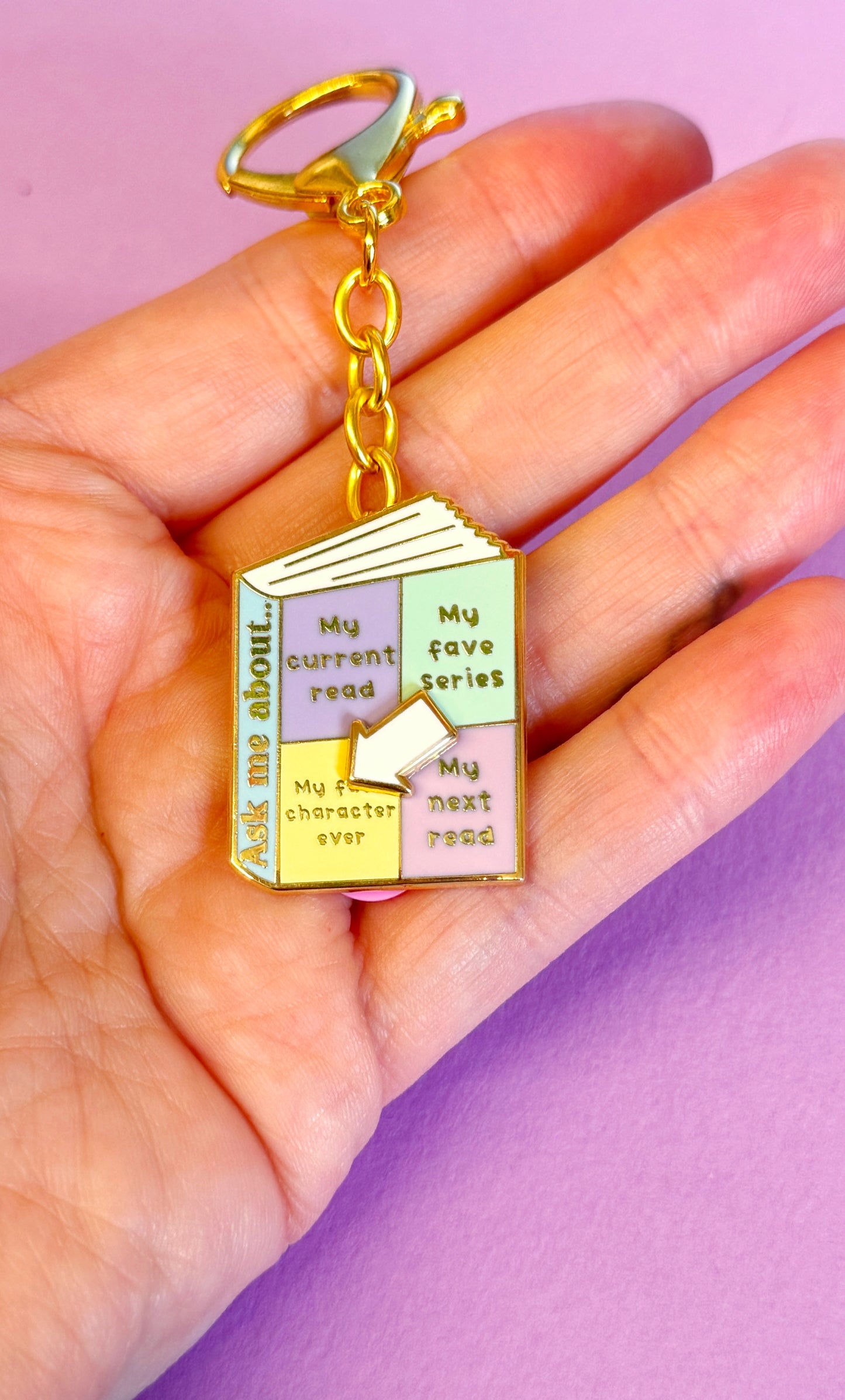 Spinning Book Charm