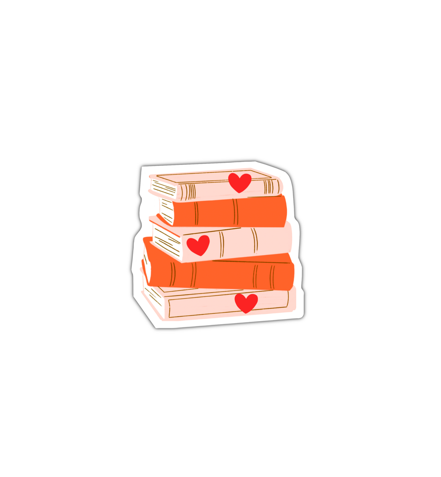 Book Pile Sticker