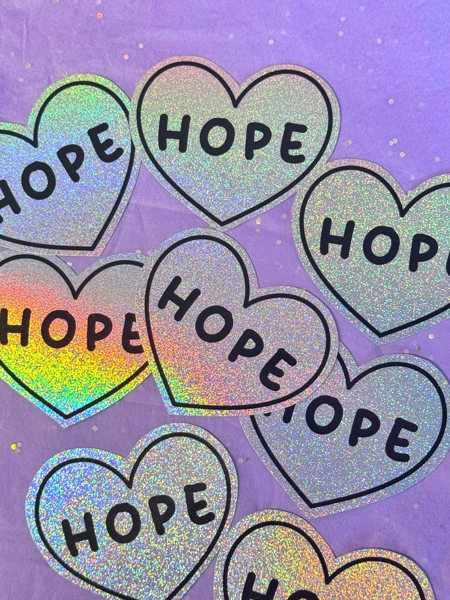 Hope Holographic Sticker