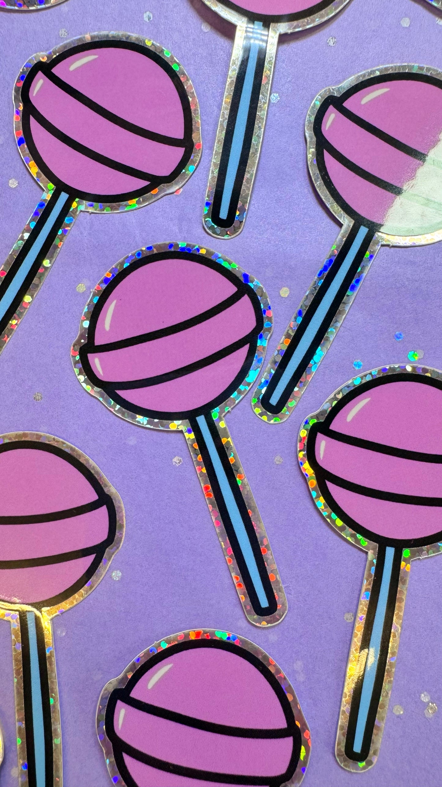Lolly Glitter Stickers
