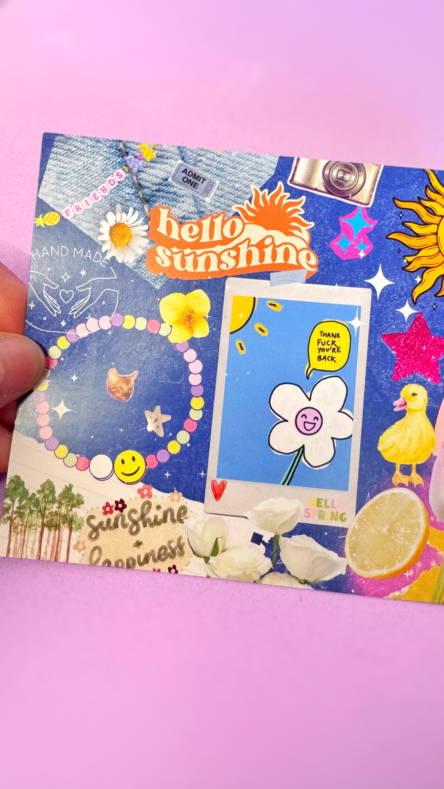Hello Sunshine Postcard Print