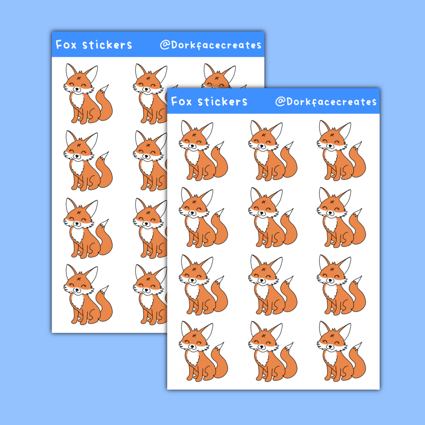 Fox Sticker Sheet