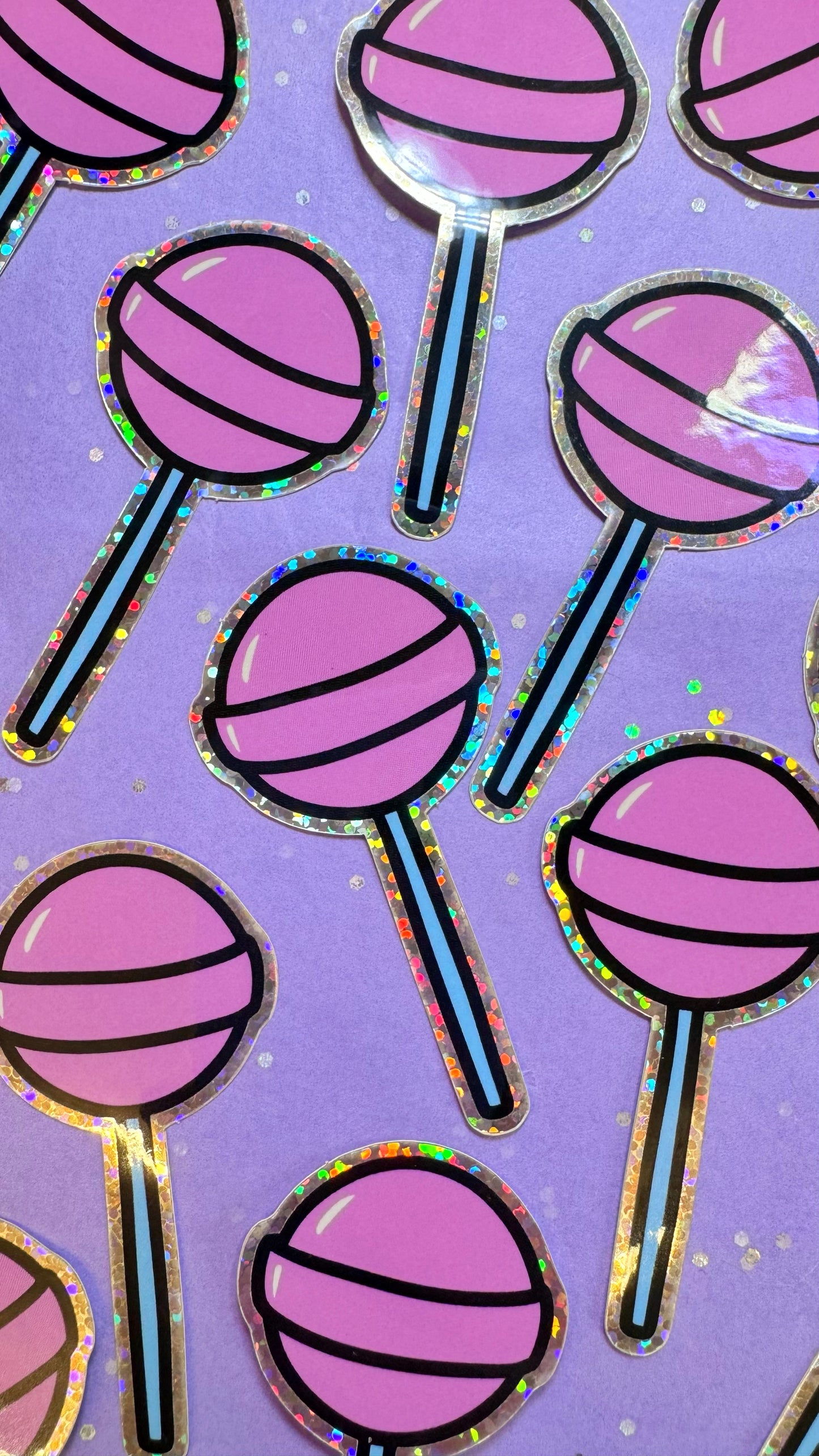 Lolly Glitter Stickers