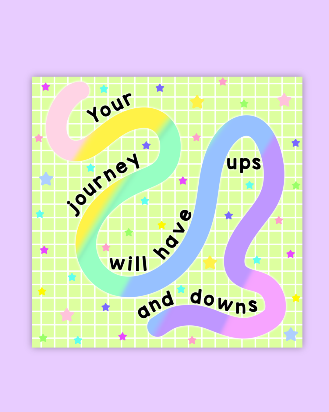 Journey Glitter Stickers