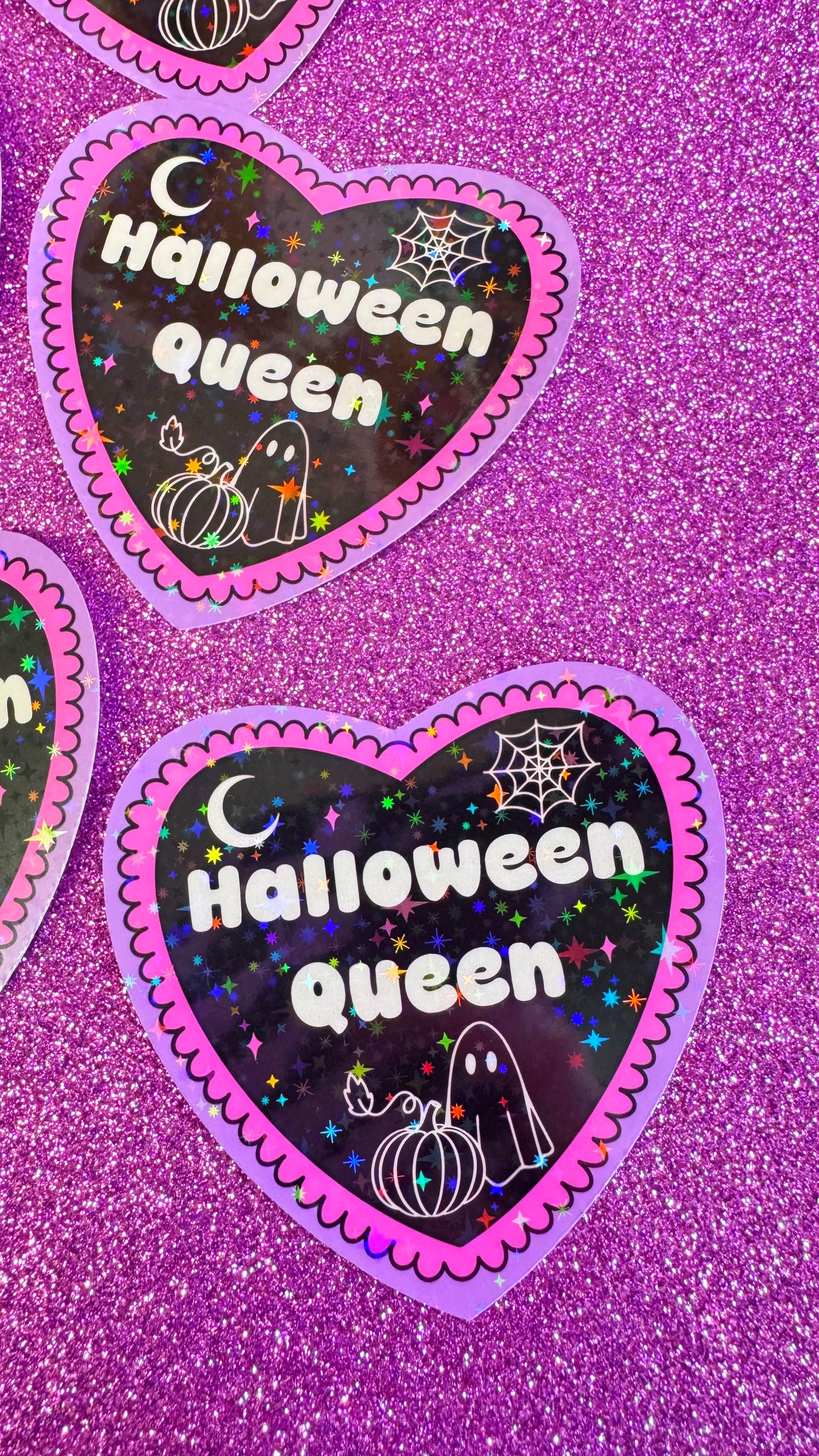 Halloween Queen Glitter Sticker