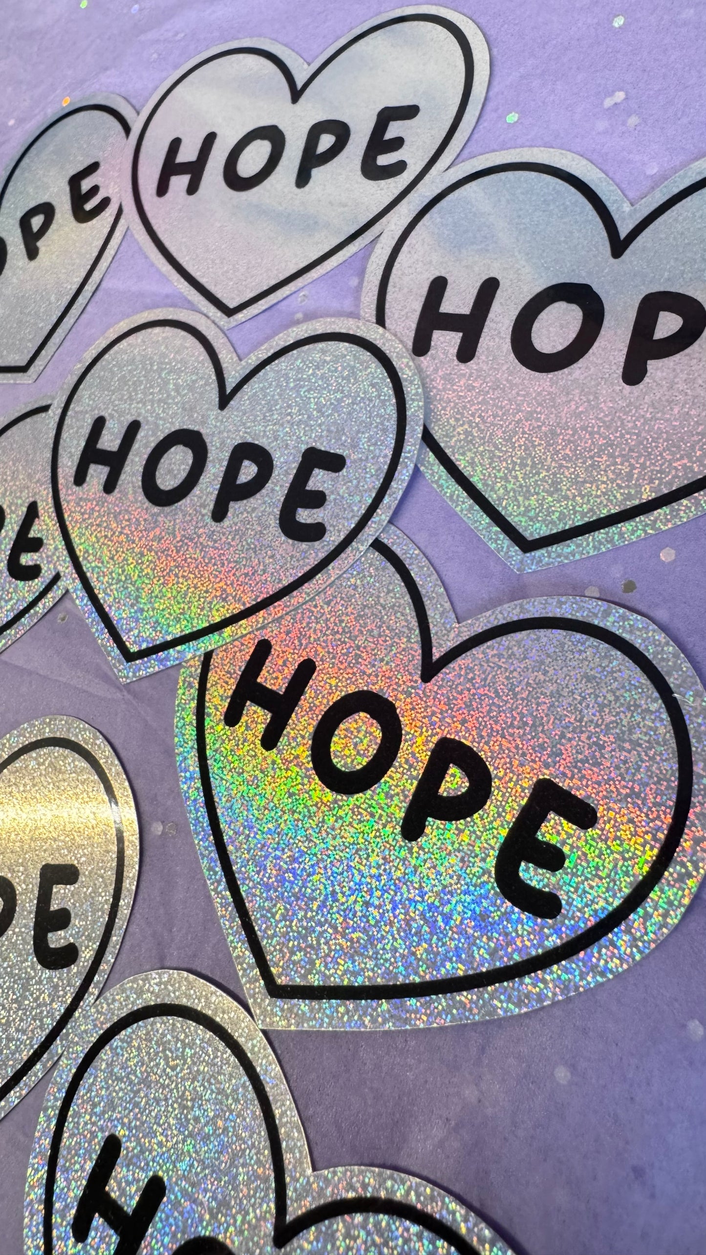 Hope Holographic Sticker