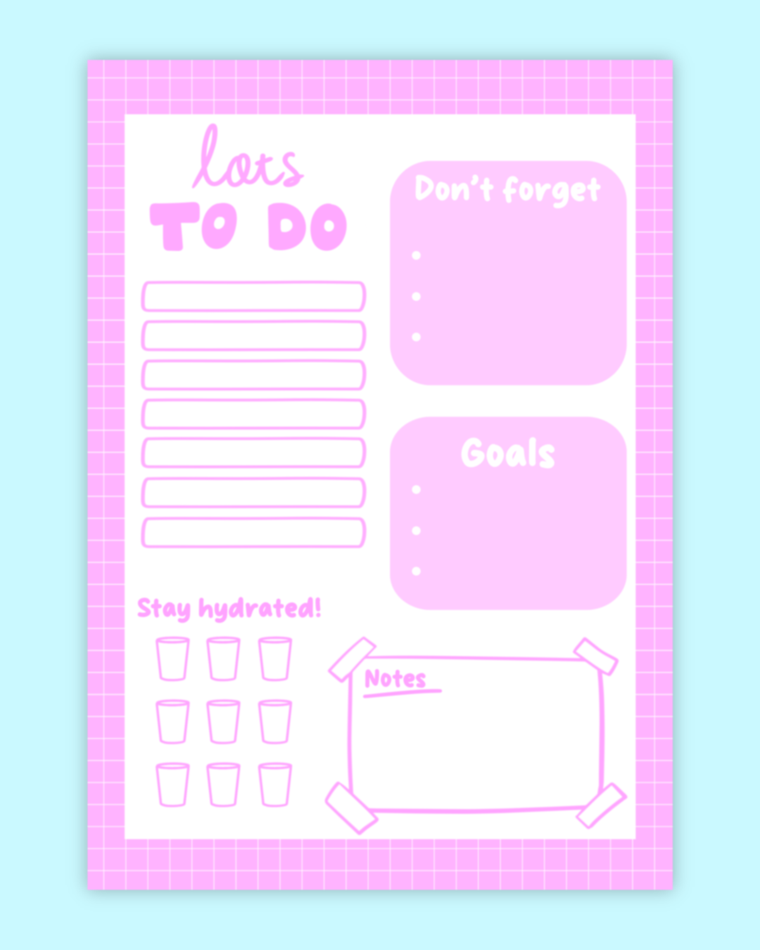 Lots To Do Daily Notepad