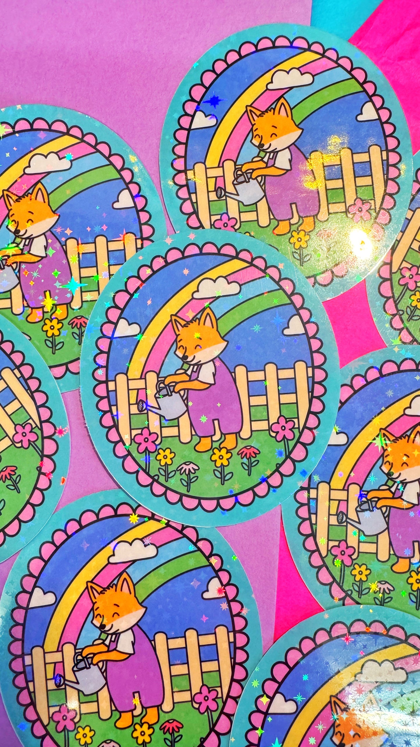 Garden Fox Sticker