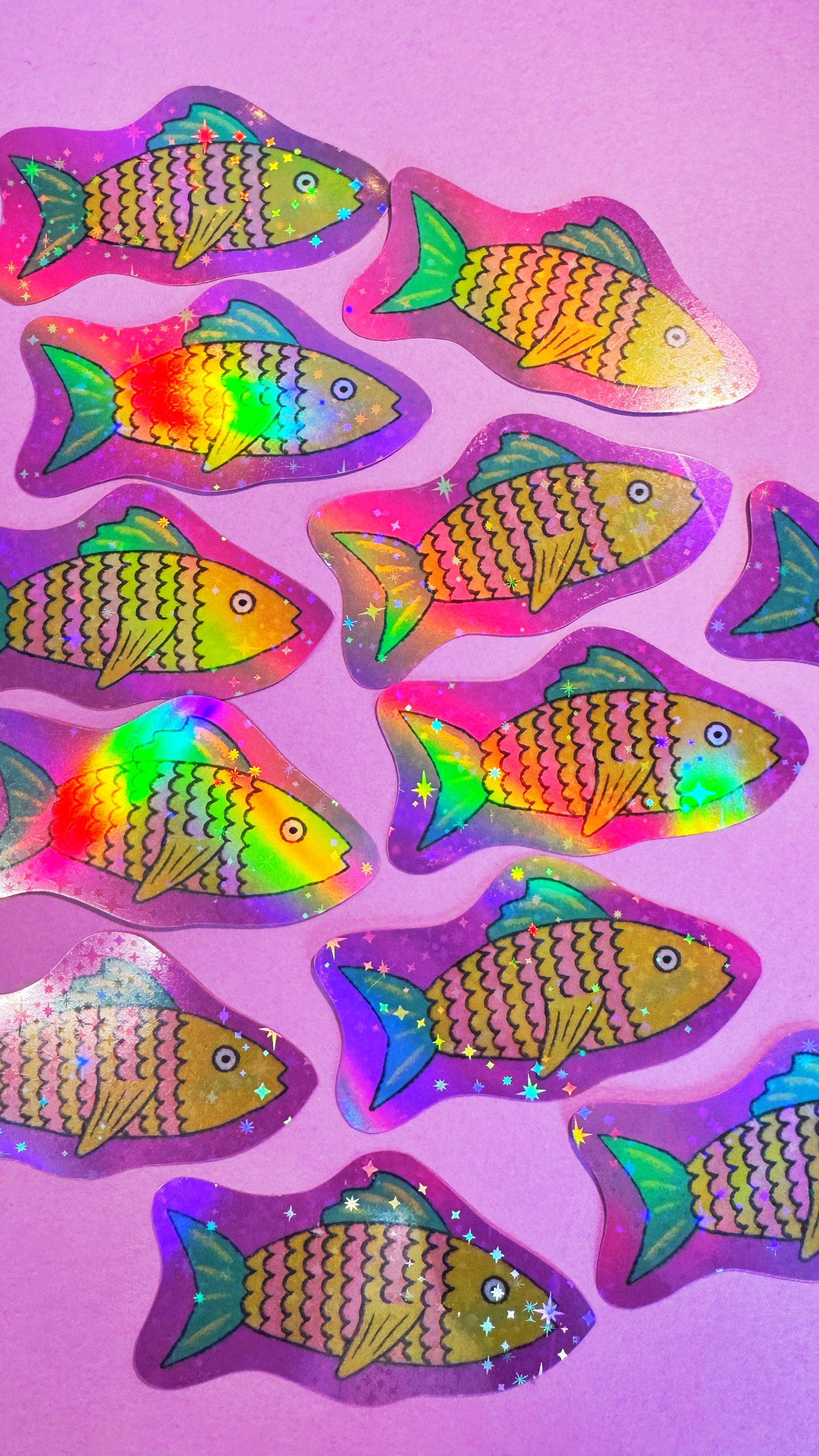 Holo Fish Glitter Sticker