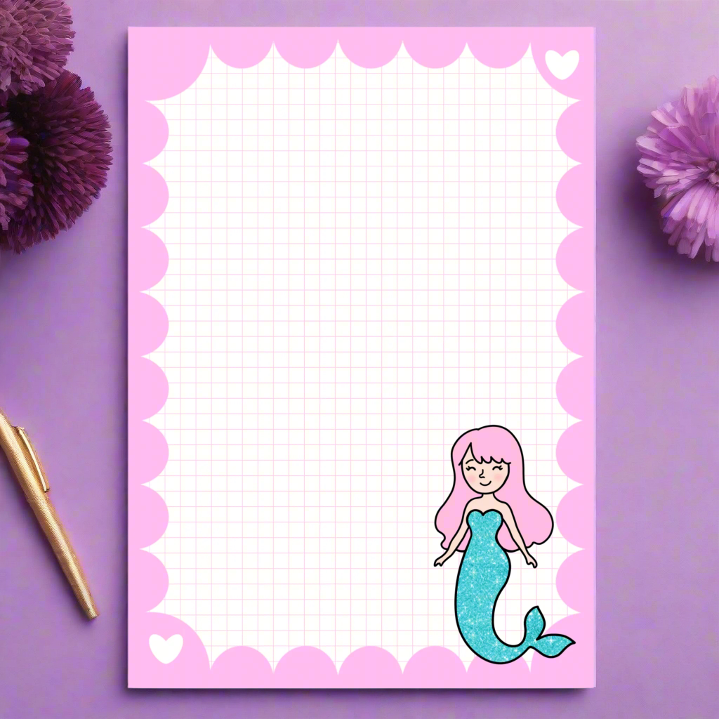 Mermaid Notepad