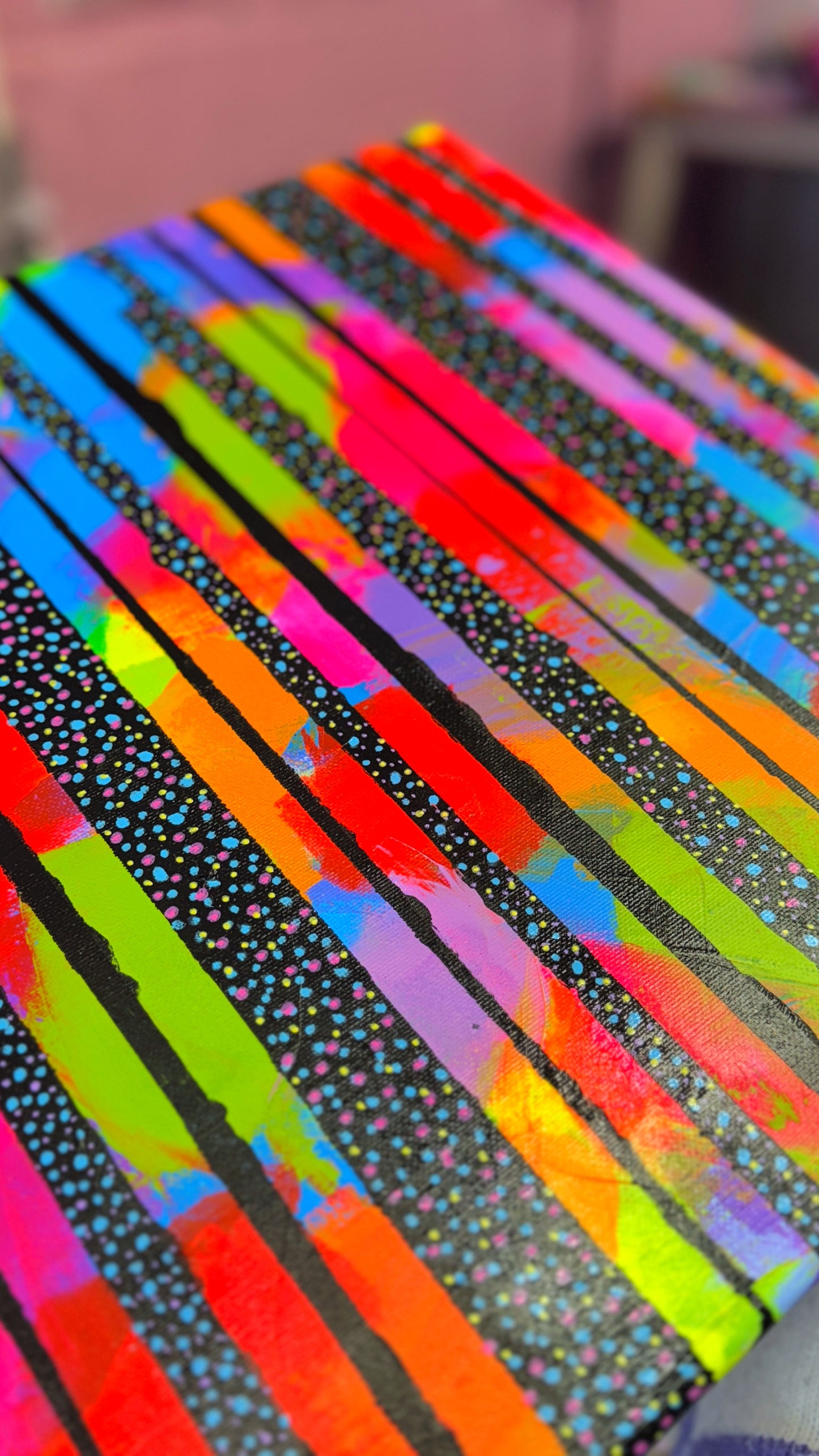 Rainbow Riot 🌈 Painting