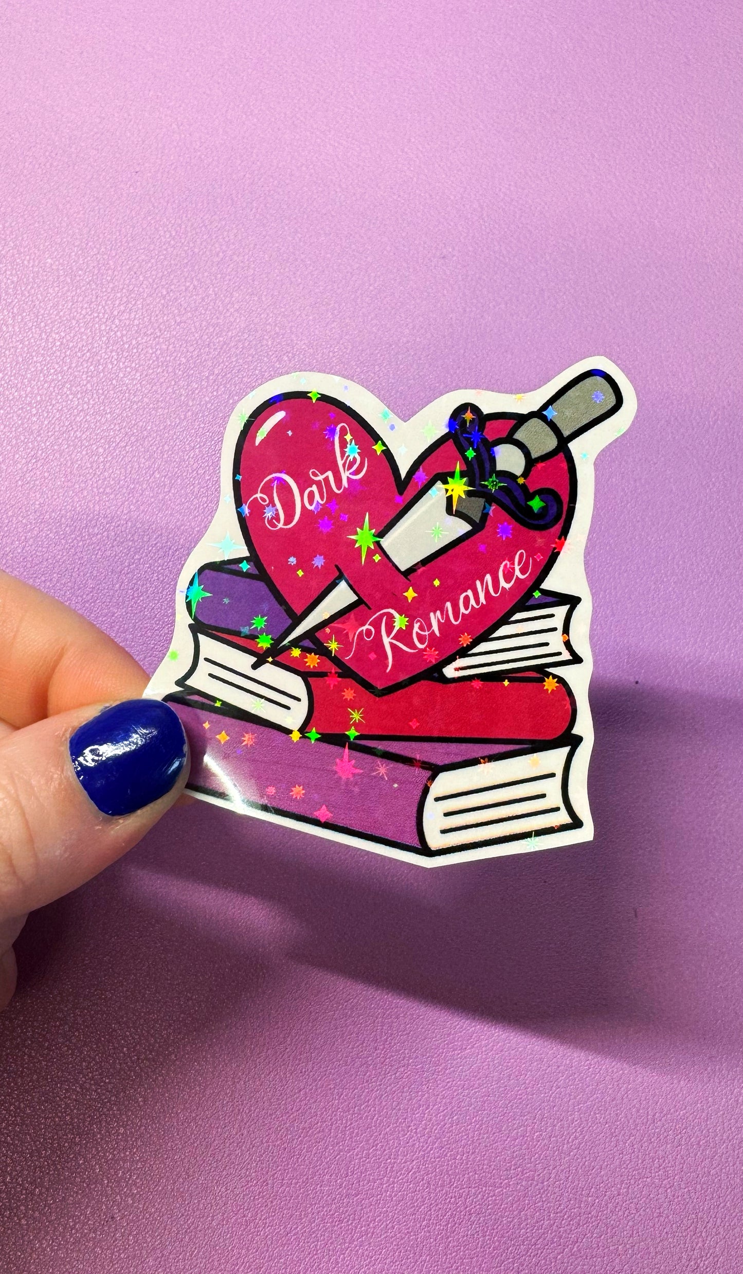 Dark Romance Glitter Sticker