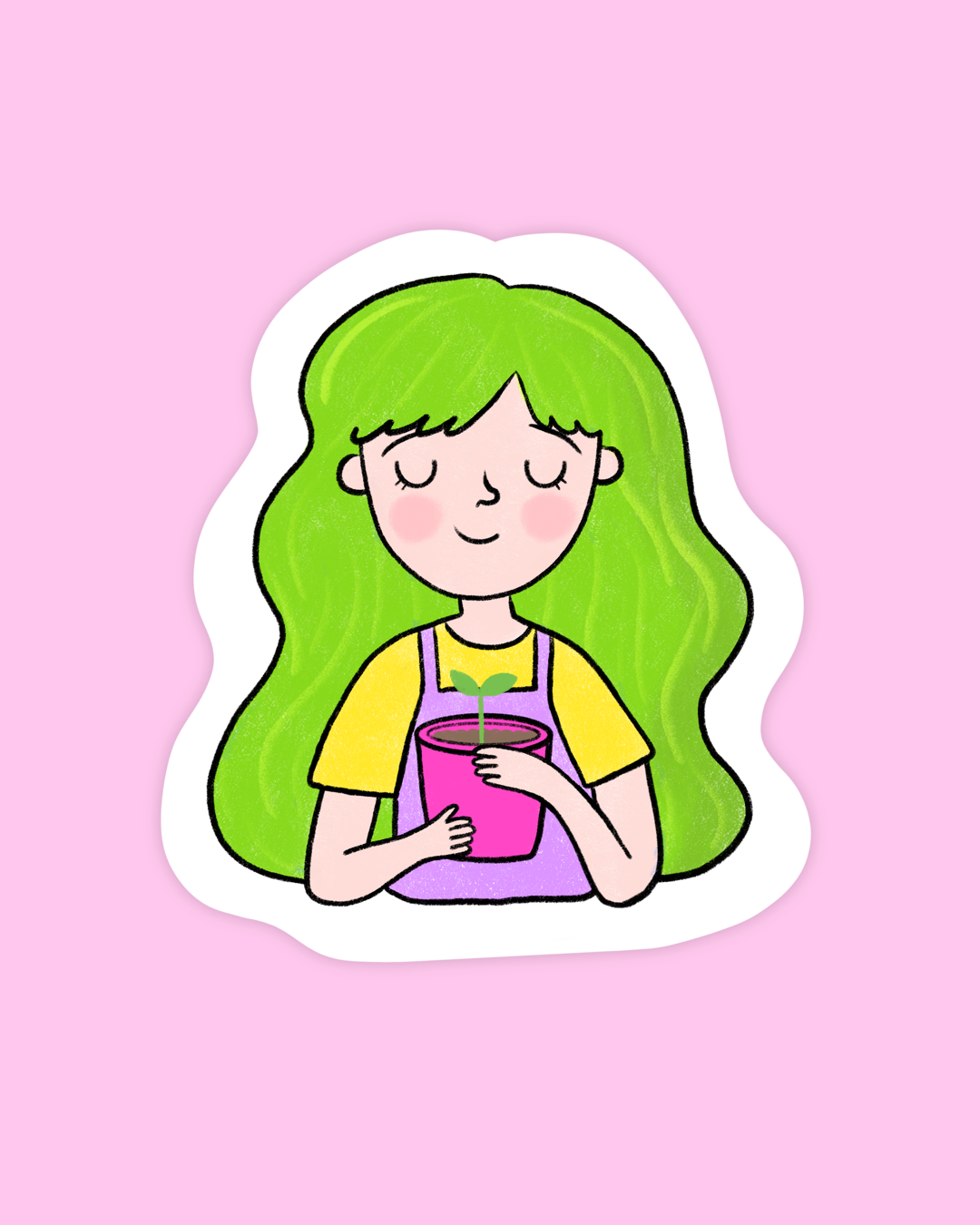Plant Girlie Sticker