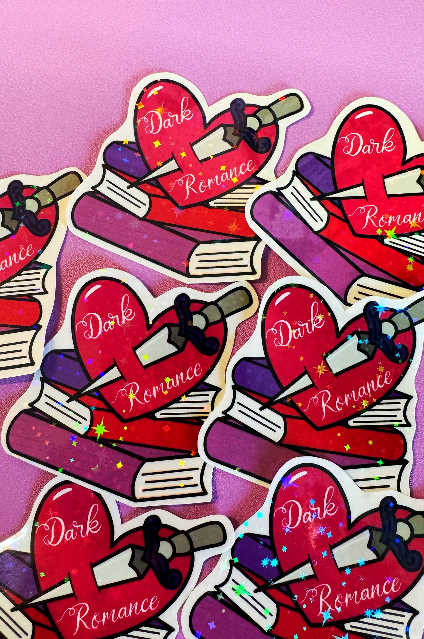 Dark Romance Glitter Sticker