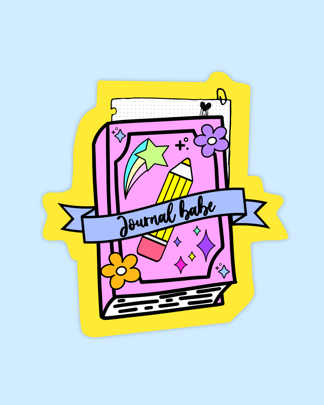 Journal Babe Sticker