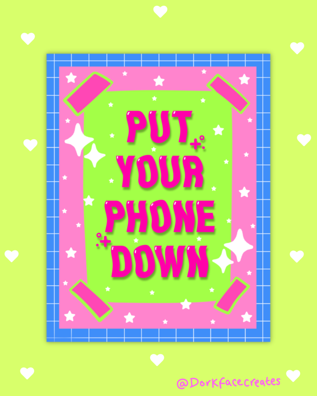 Put Your Phone Down Sticker