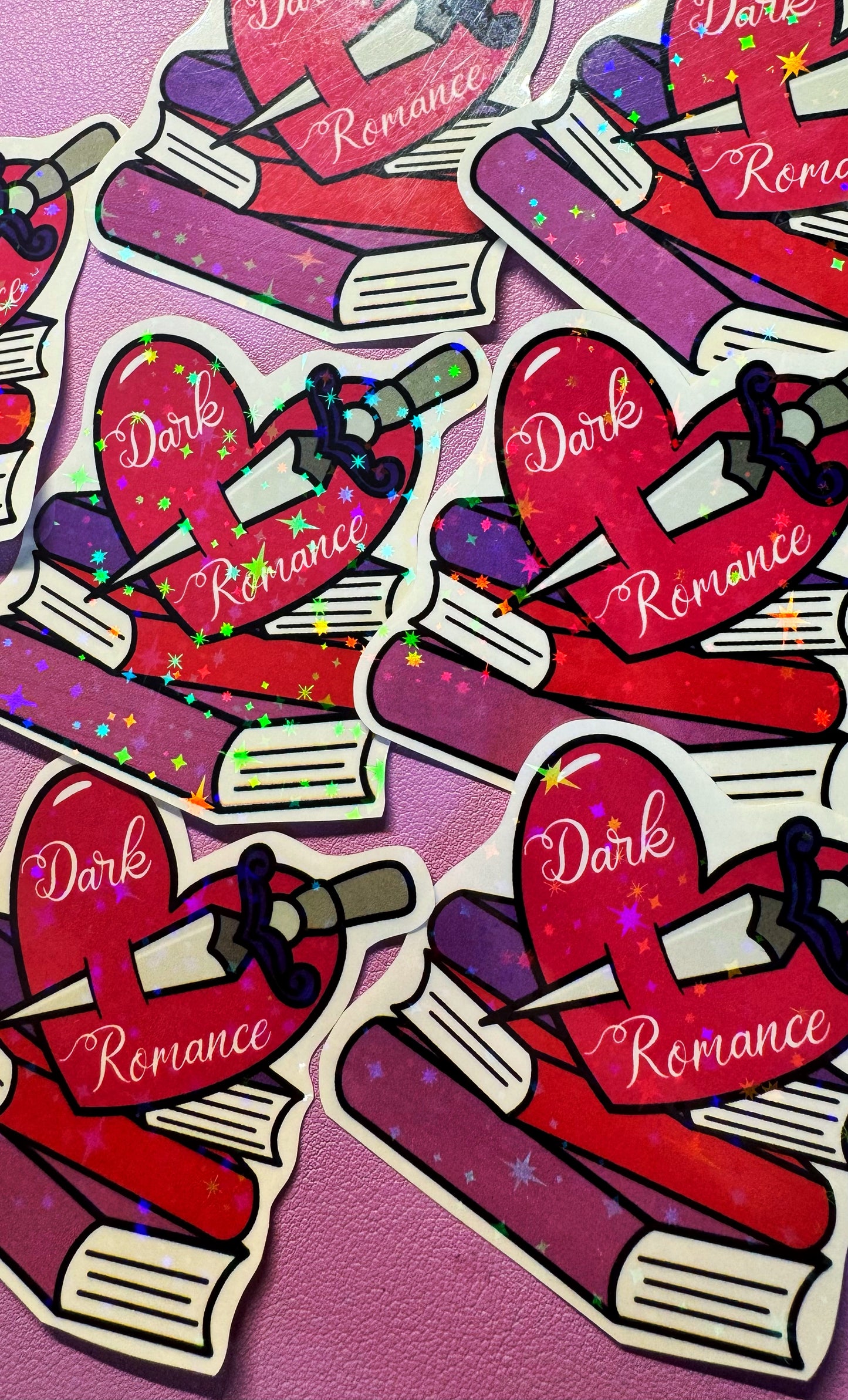 Dark Romance Glitter Sticker