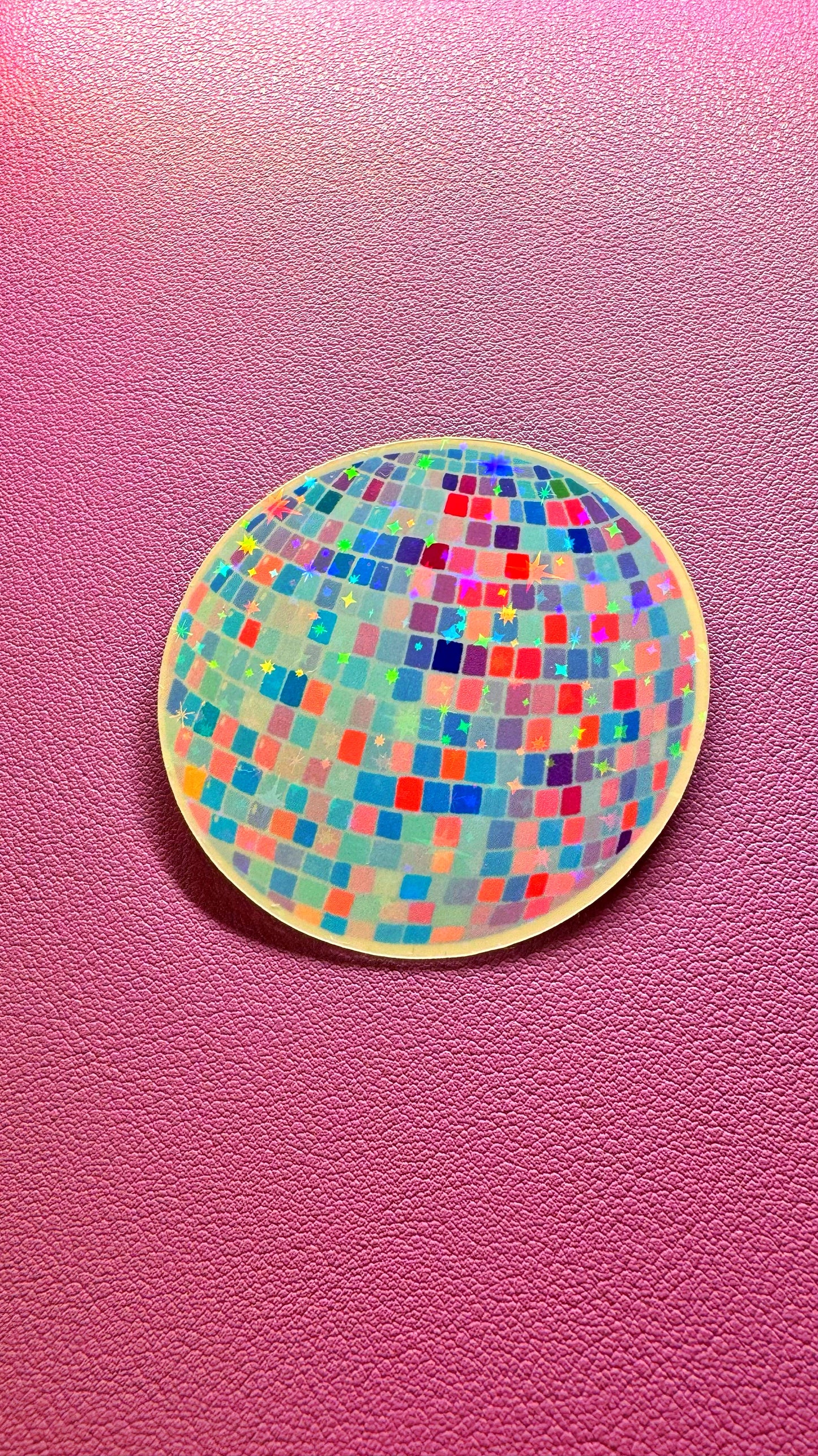 Mirrorball Glitter Sticker