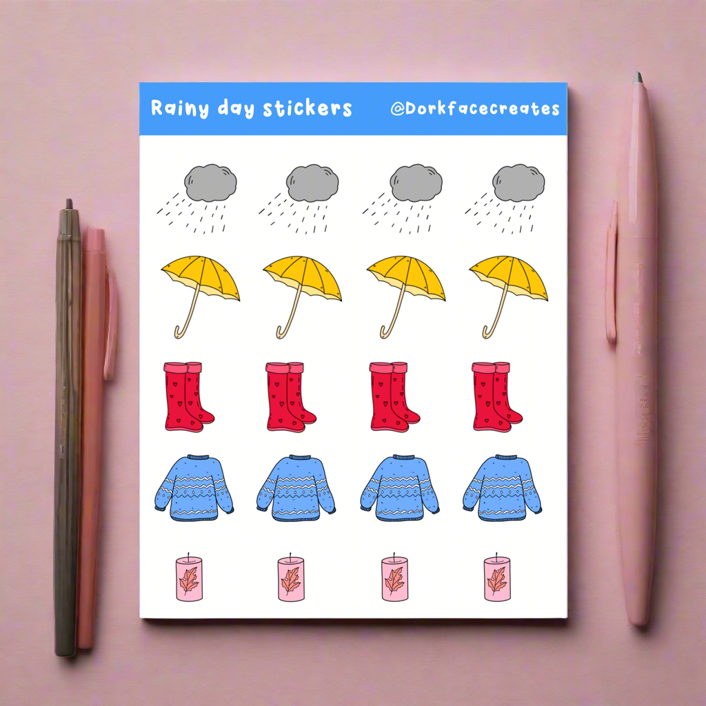 Rainy Day Stickers