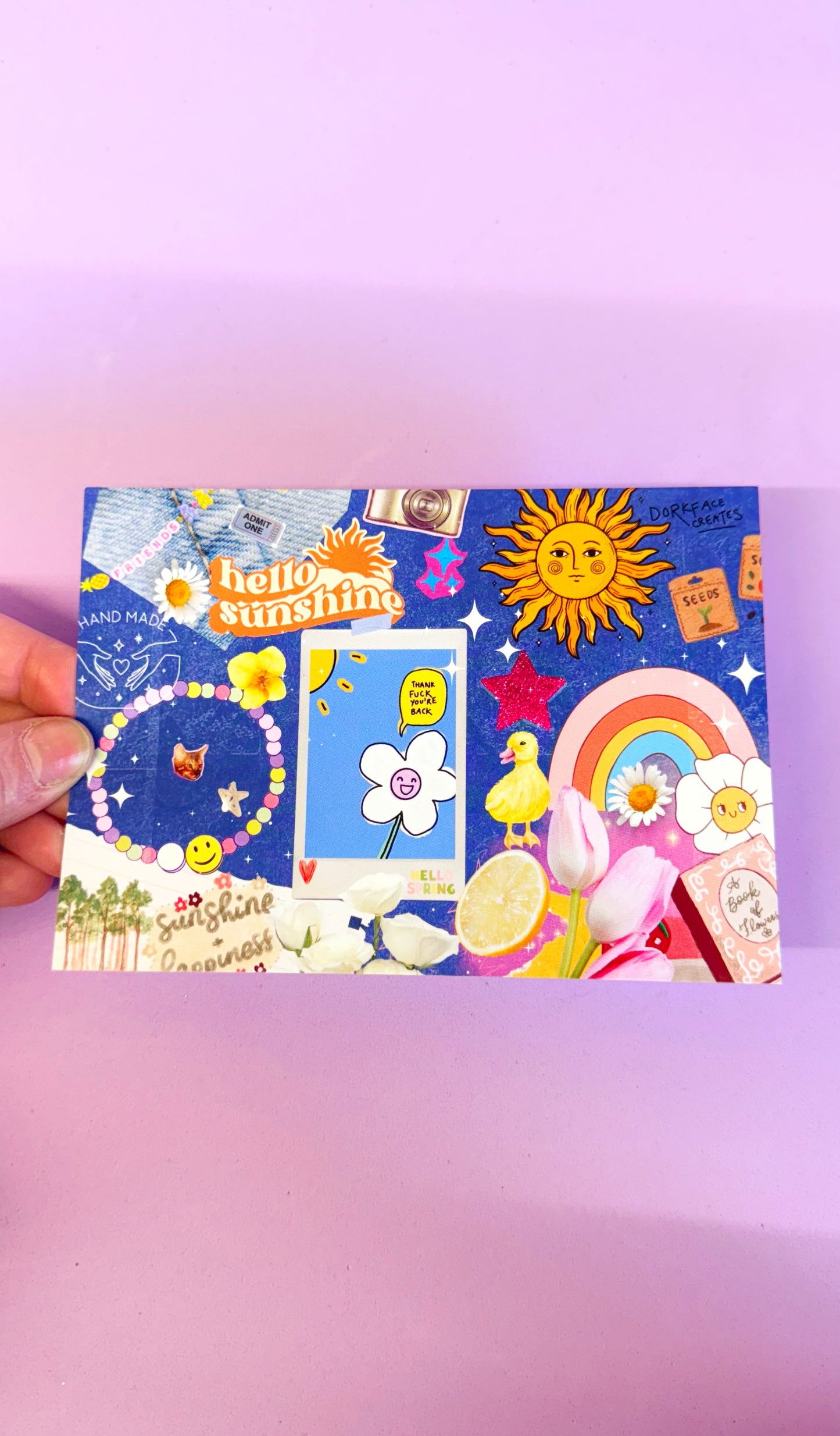 Hello Sunshine Postcard Print