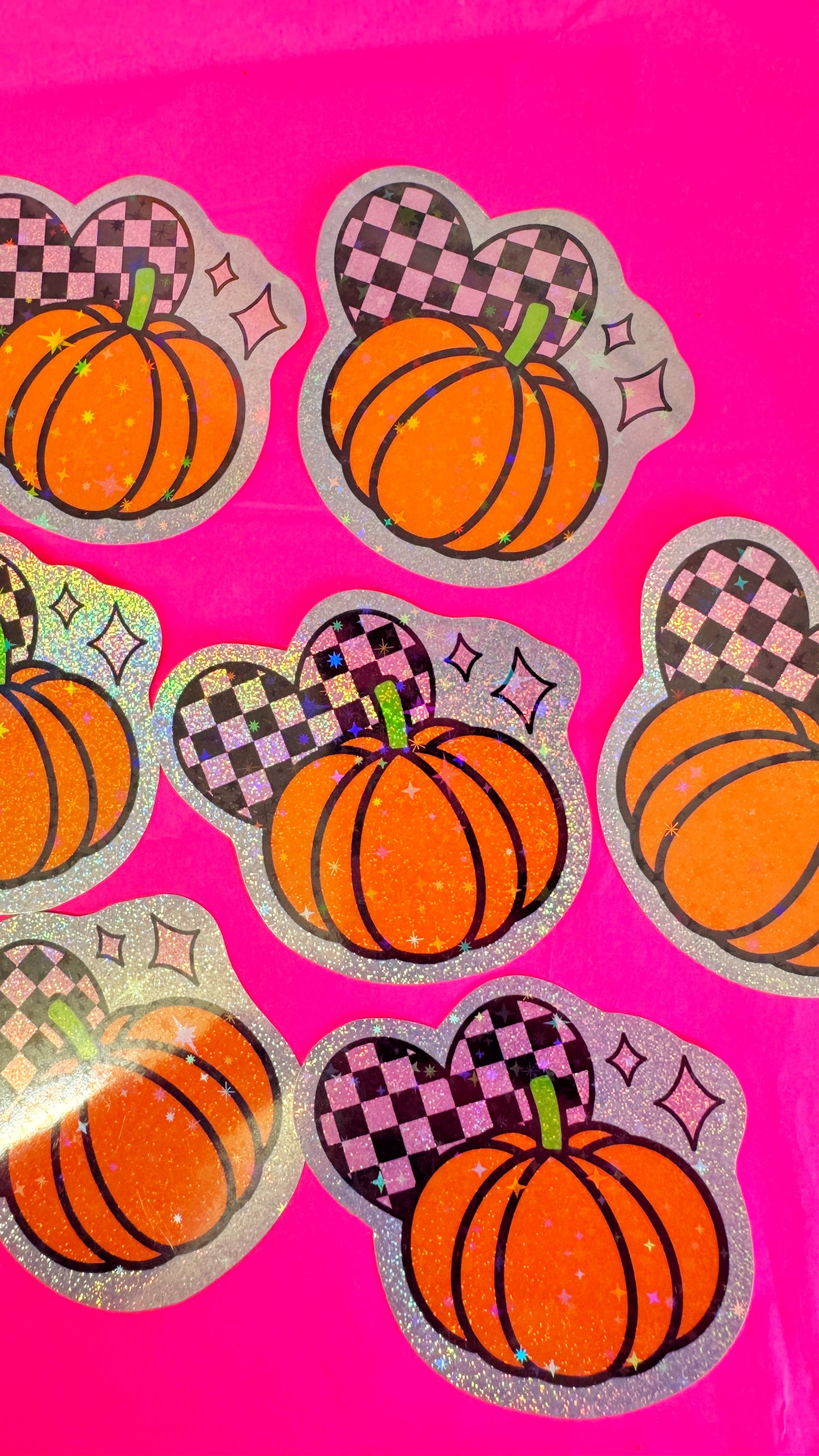 Glitter Pumpkin Sticker
