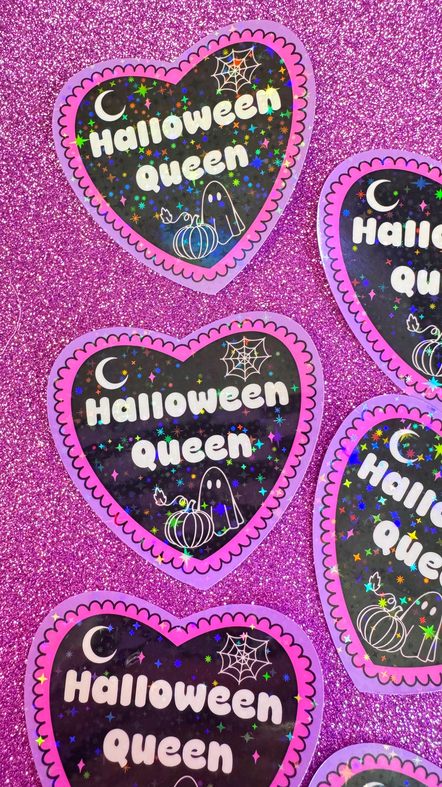 Halloween Queen Glitter Sticker