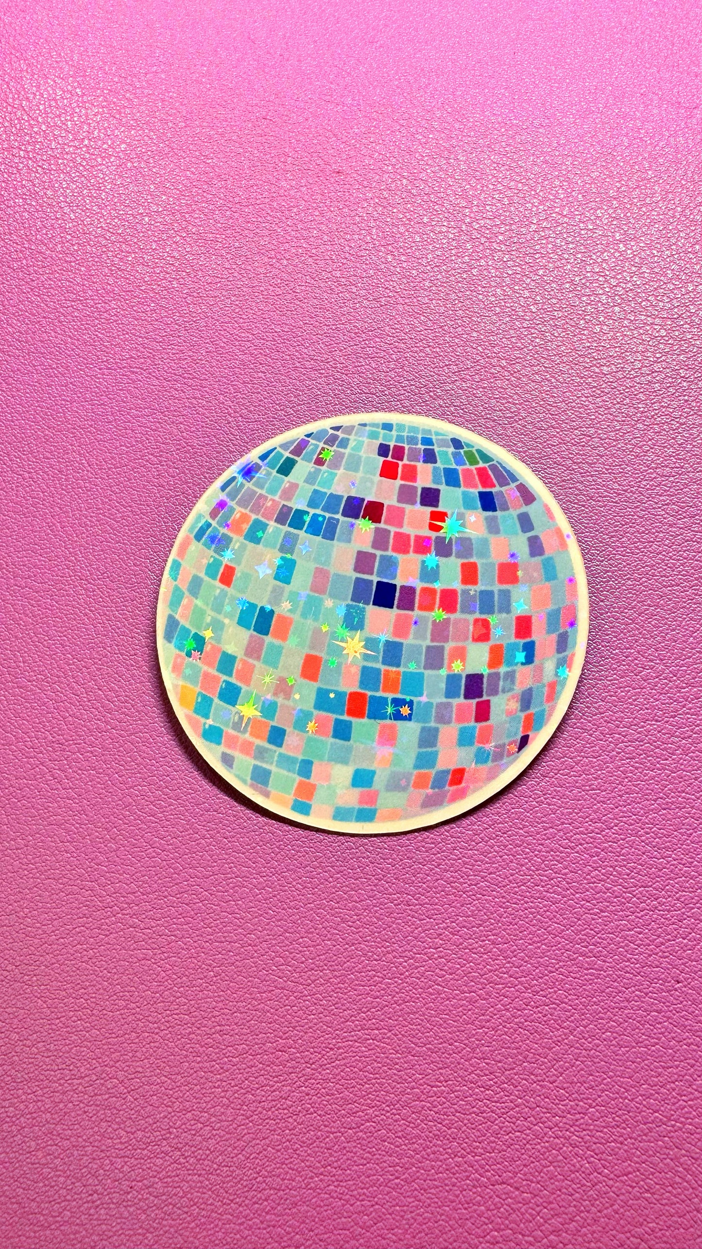 Mirrorball Glitter Sticker