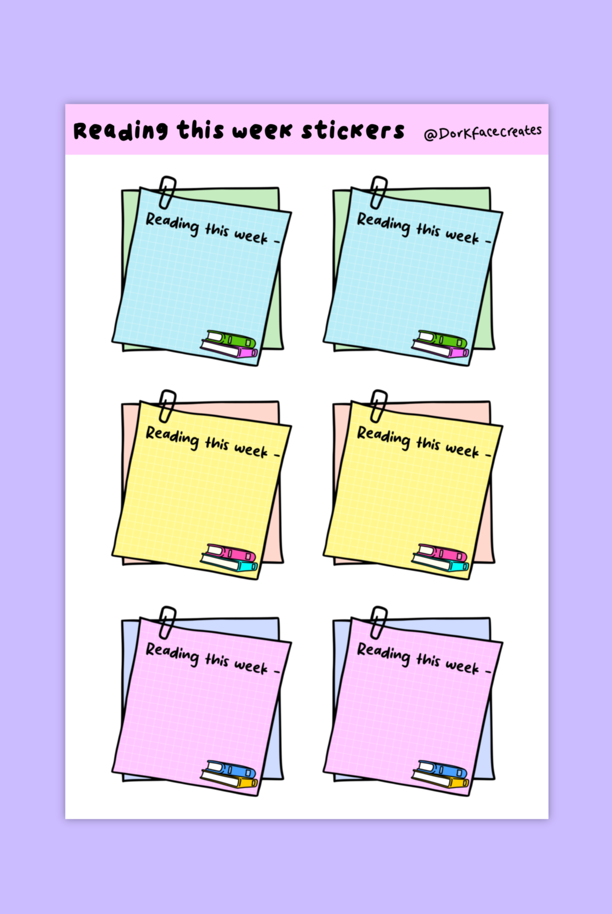 Reading This Week Stickers