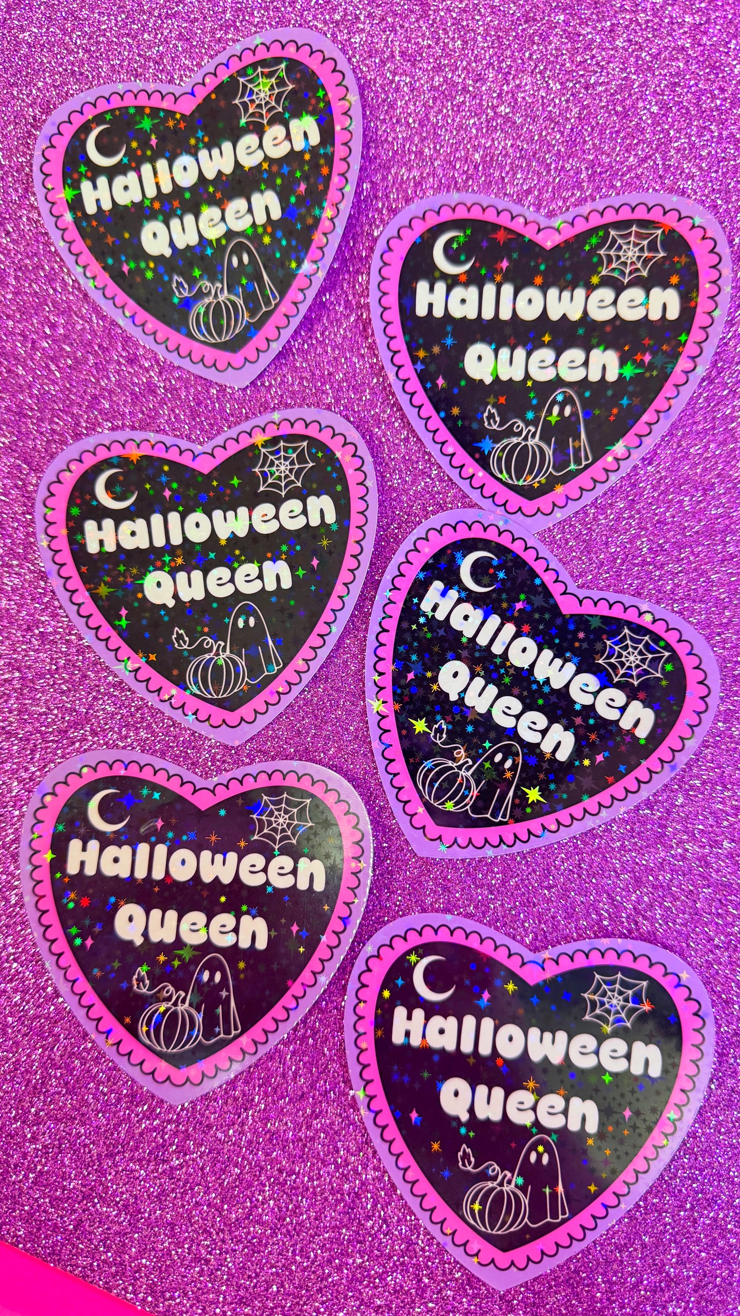 Halloween Queen Glitter Sticker