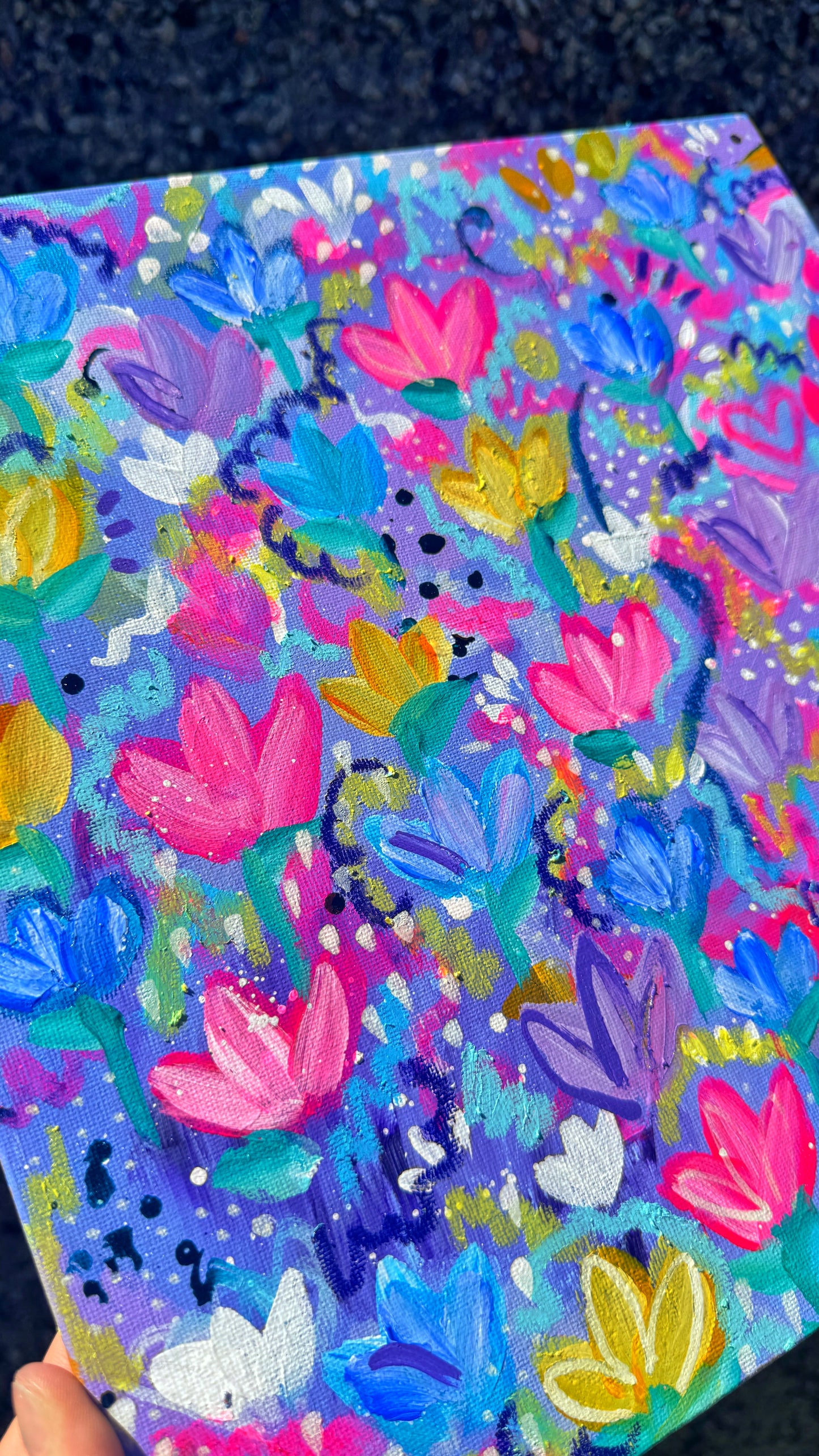 ‘Wildflower Violet’ Painting