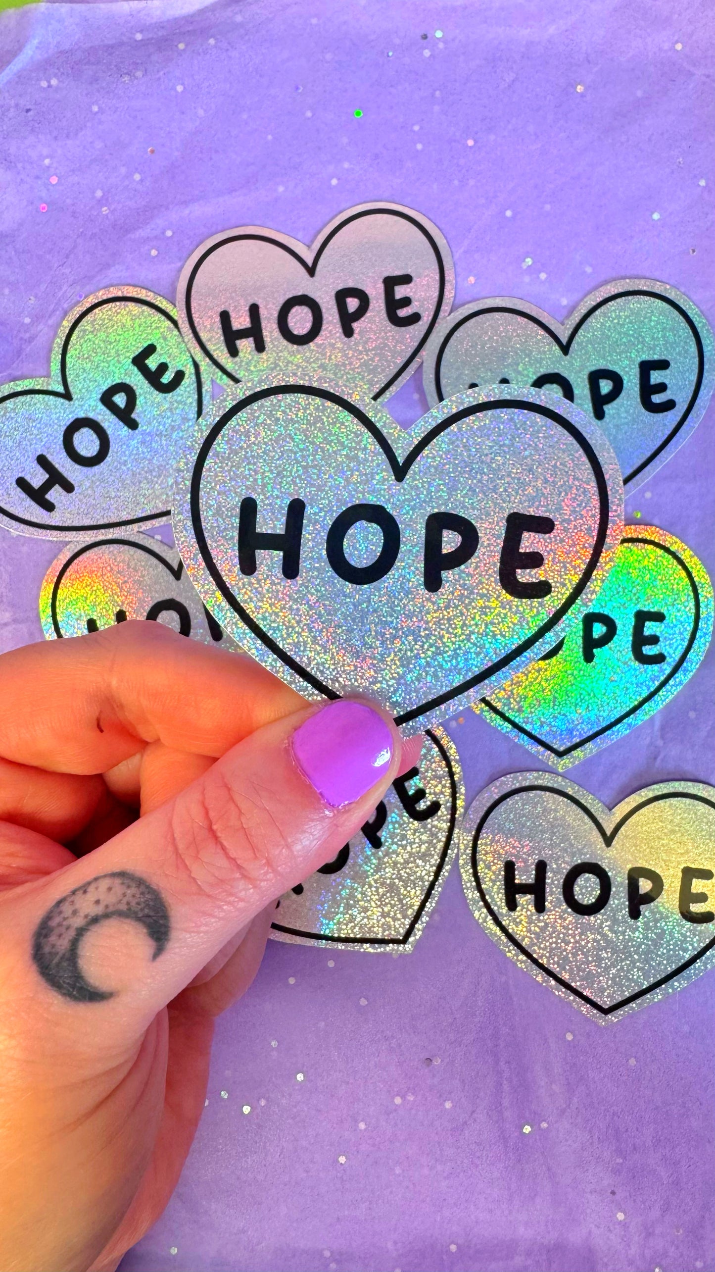 Hope Holographic Sticker