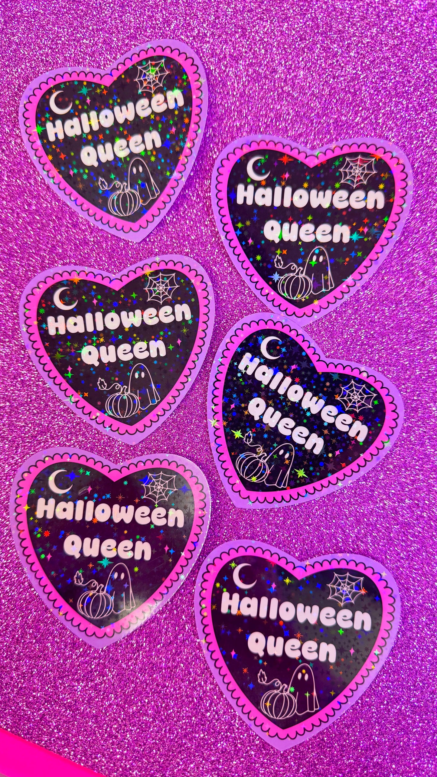 Halloween Queen Glitter Sticker