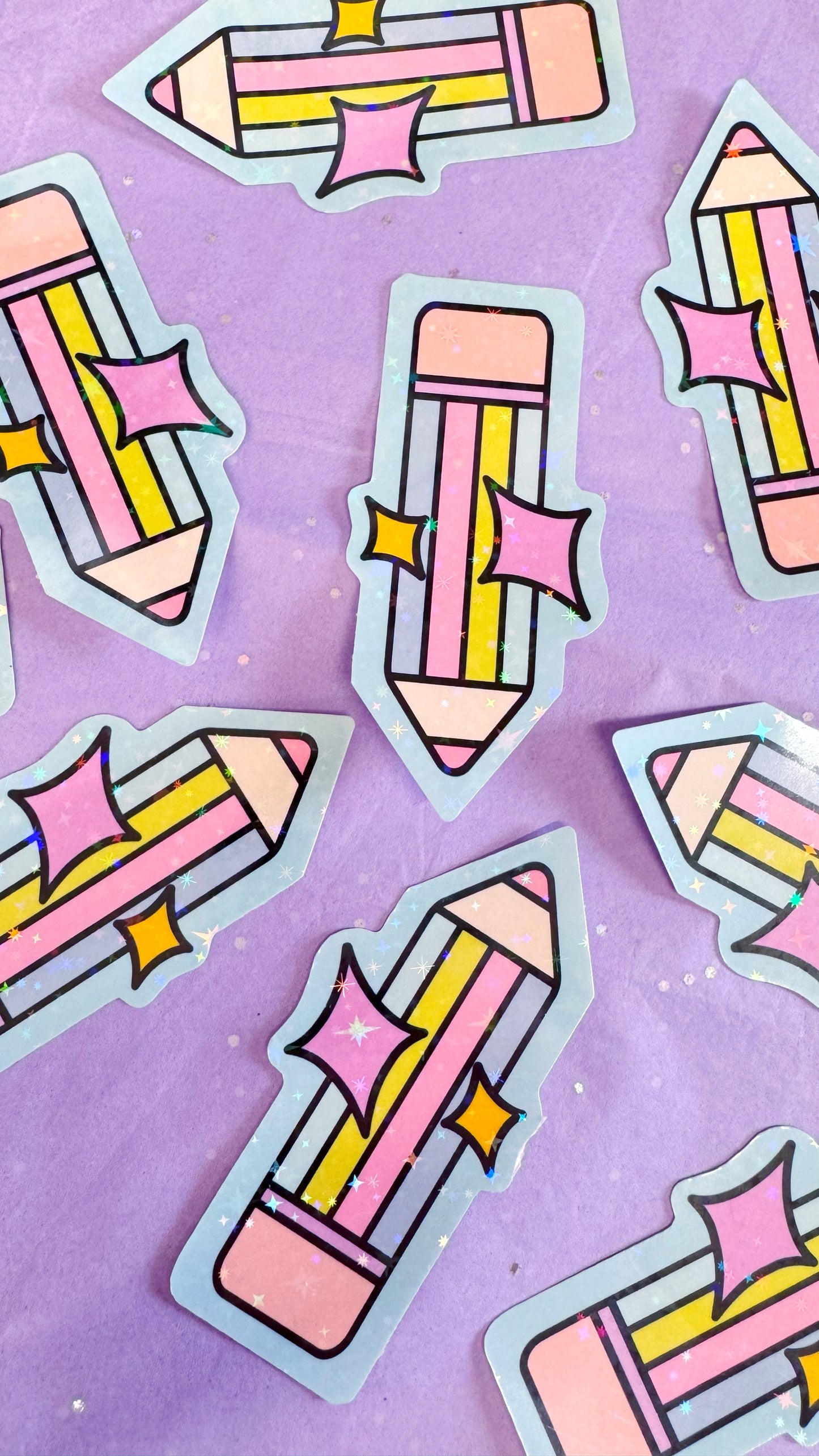 Rainbow Pencil Sticker