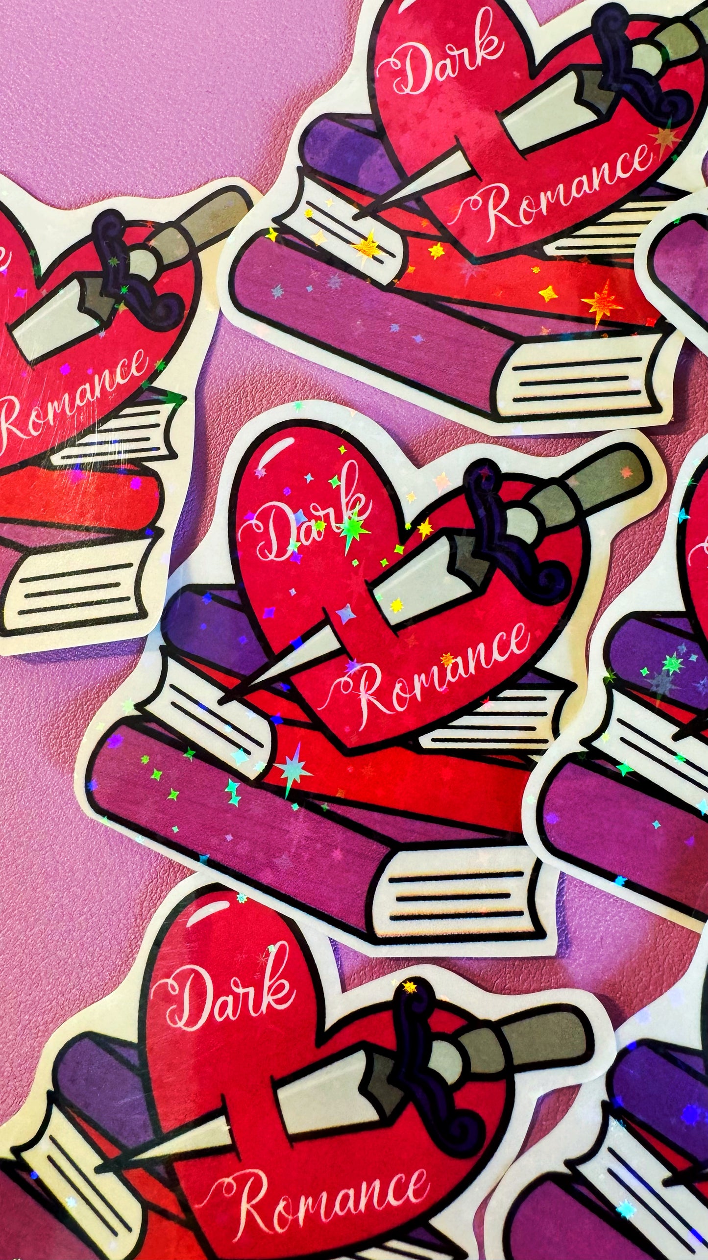 Dark Romance Glitter Sticker