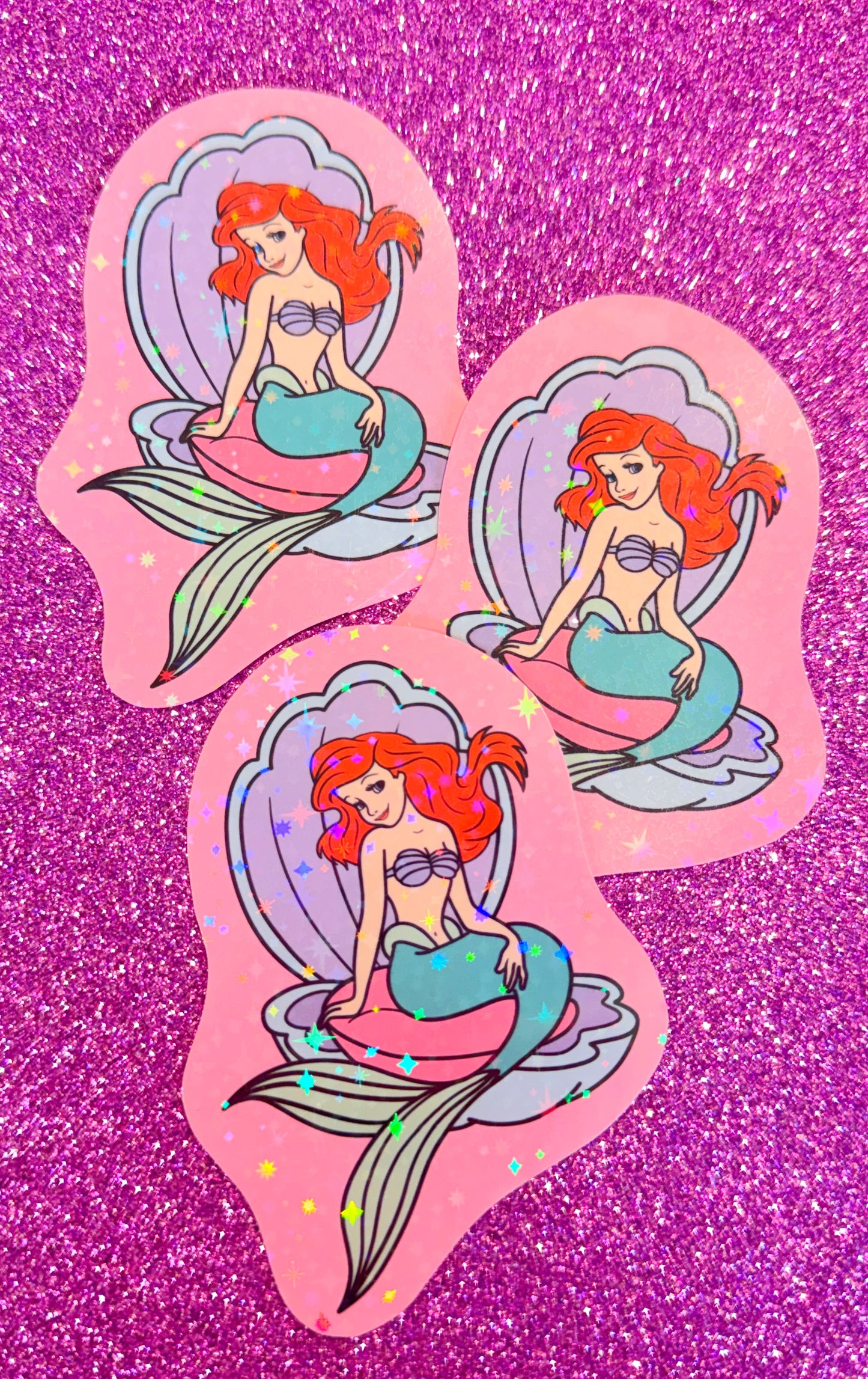 Ariel Glitter Sticker