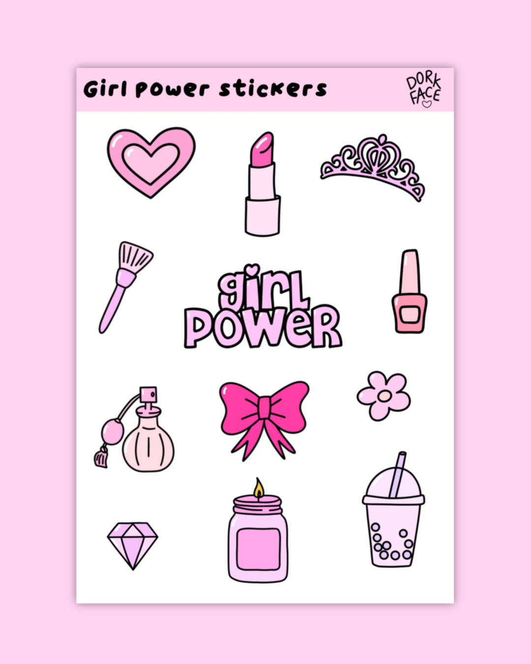 Girl Power Sticker Sheet