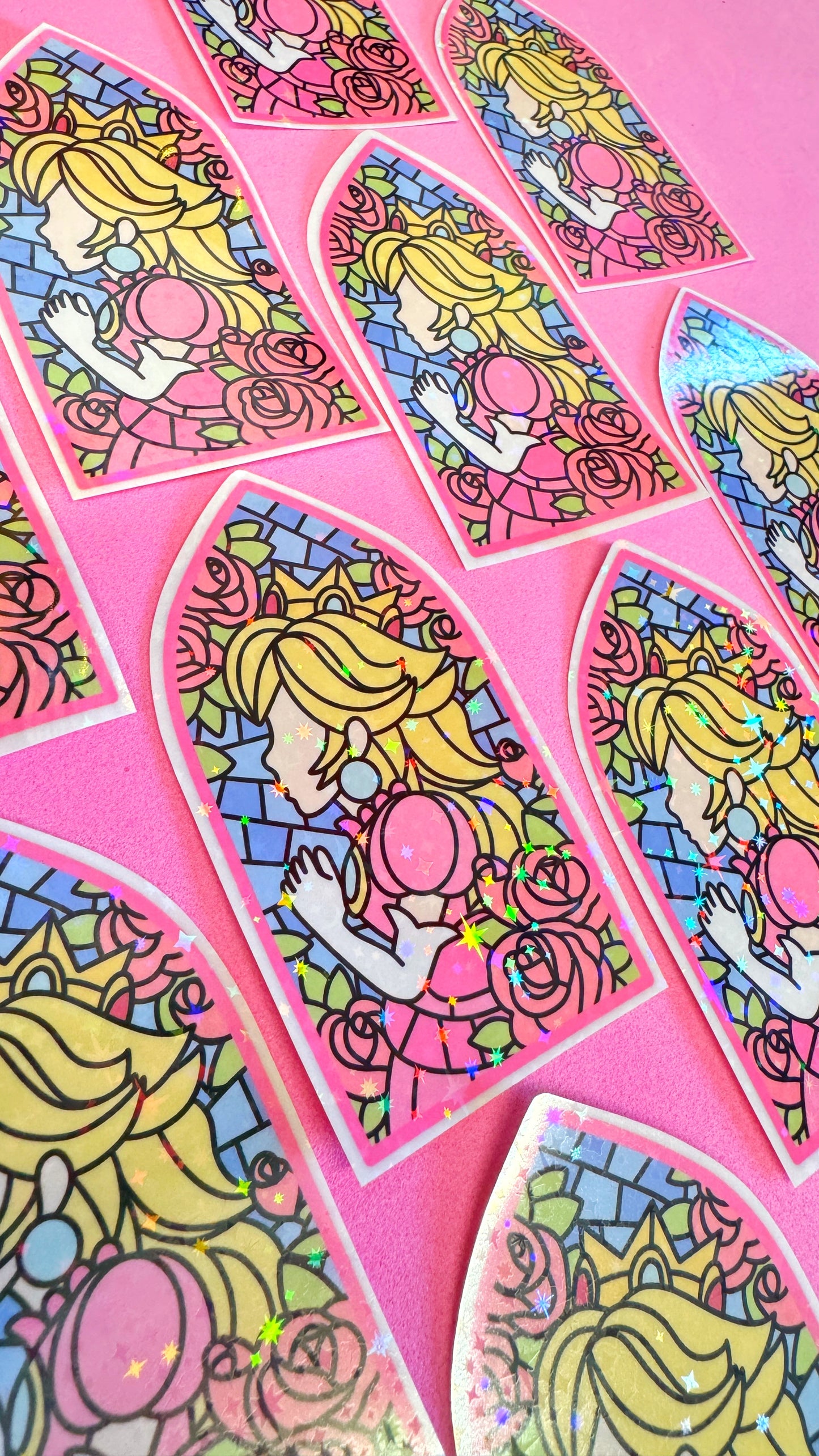Peach Window Sticker