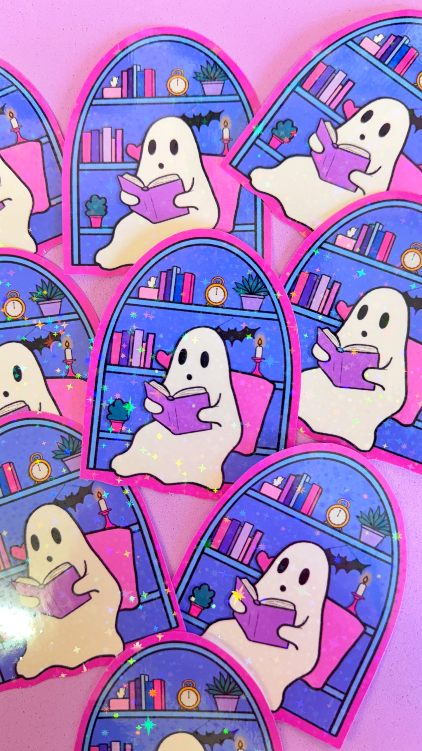 Ghost Reading Sticker